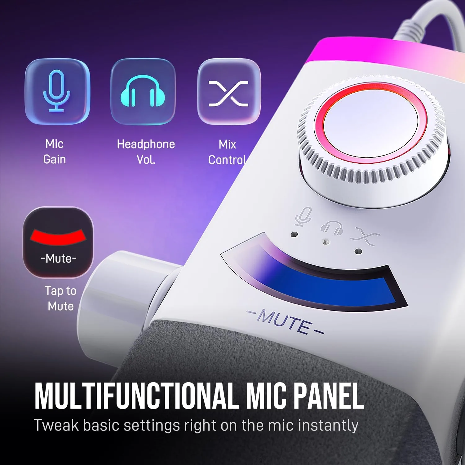 FIFINE AM8PROTW Streaming Microphone Kit for Gaming, XLR/USB Dynamic Mic