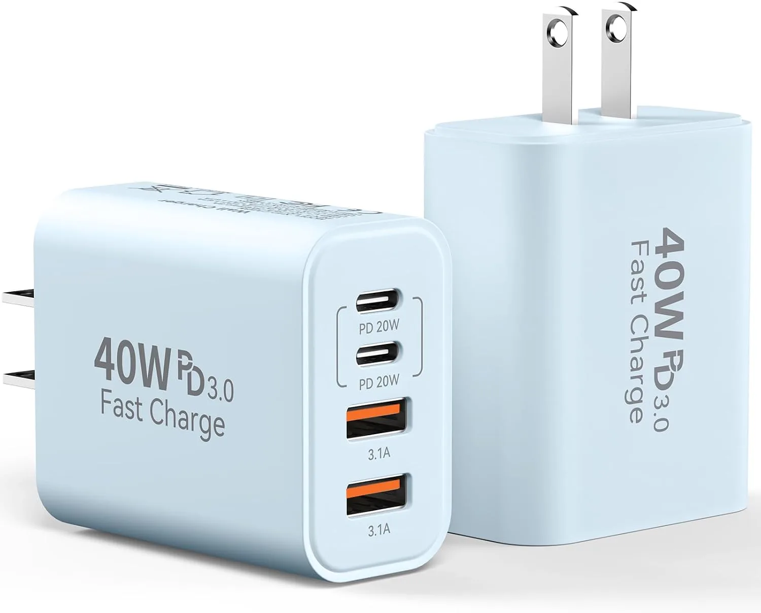 USB C Charger Block Multiple Ports Wall Charger Fast Phone Charging Blocks