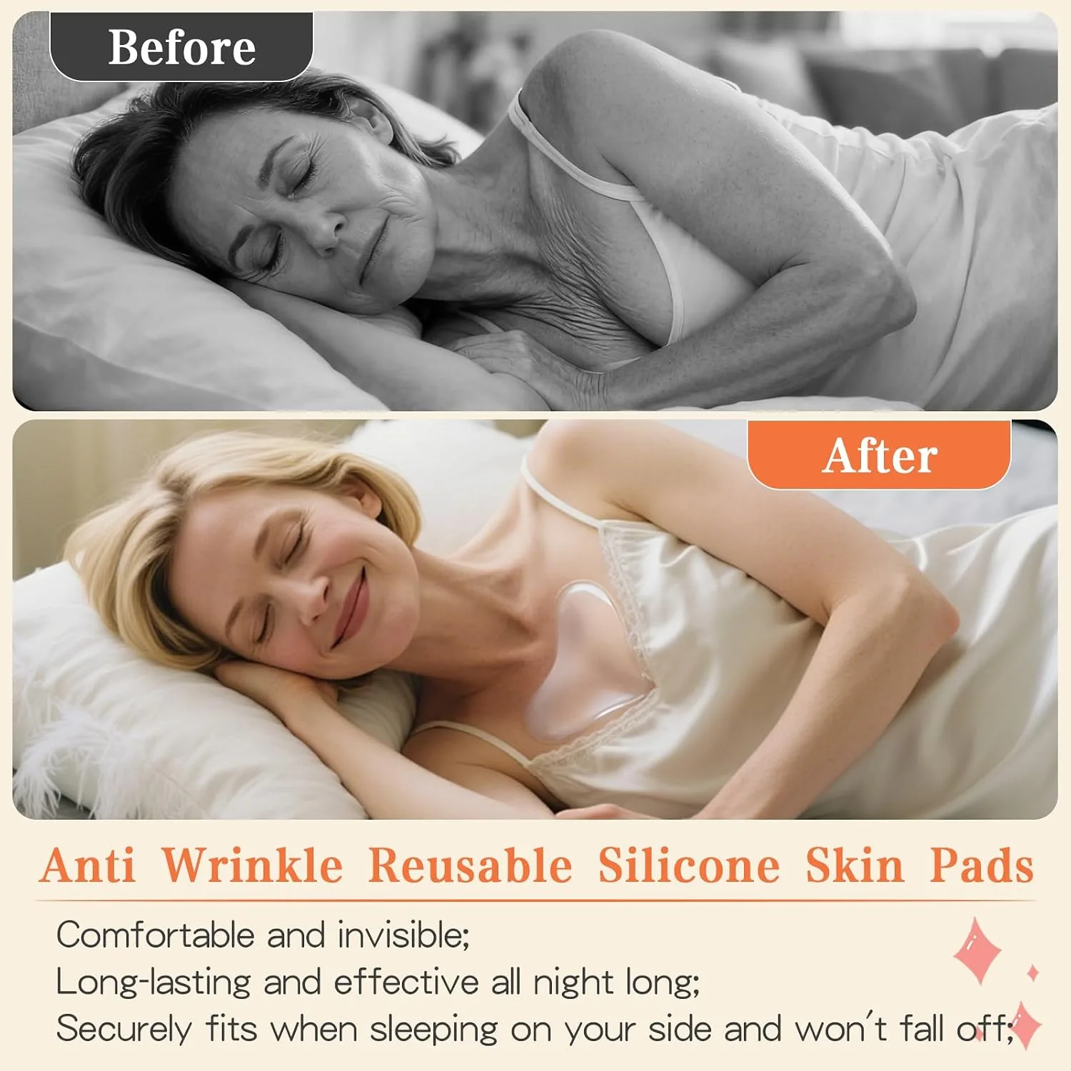 Silicone Chest Wrinkle Pads(2 Patches)