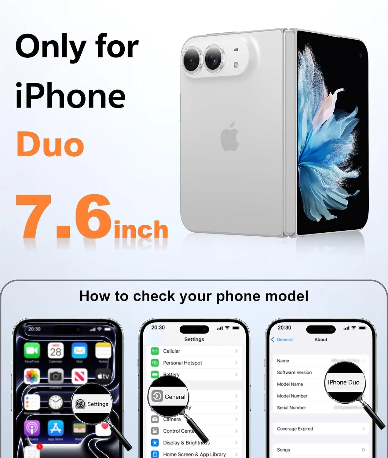 FNTCASE for iPhone Duo Case: Translucent Matte Fit for MagSafe Light Blue