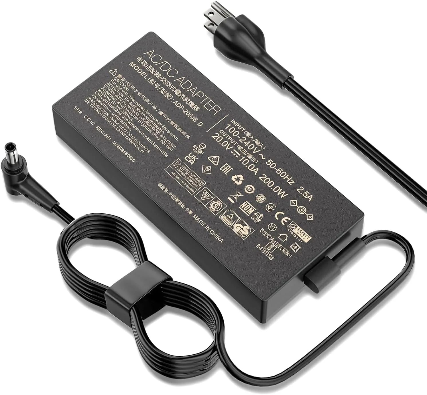 200W Laptop Charger Compatible with ASUS ROG Strix G15 G17 G513 G713 G733