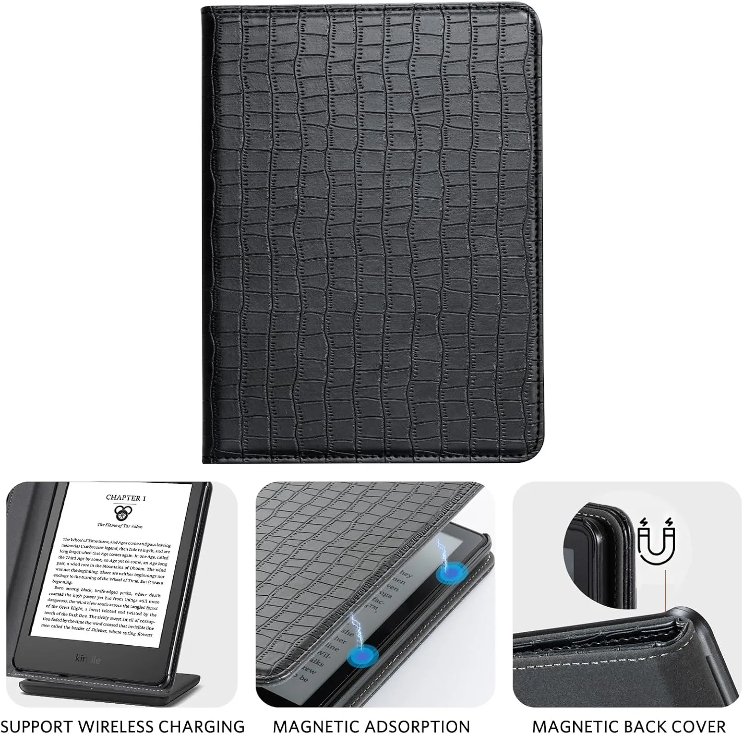 CoBak Case with Stand for for 6" Kindle (2024 & 2022, 11th Gen)