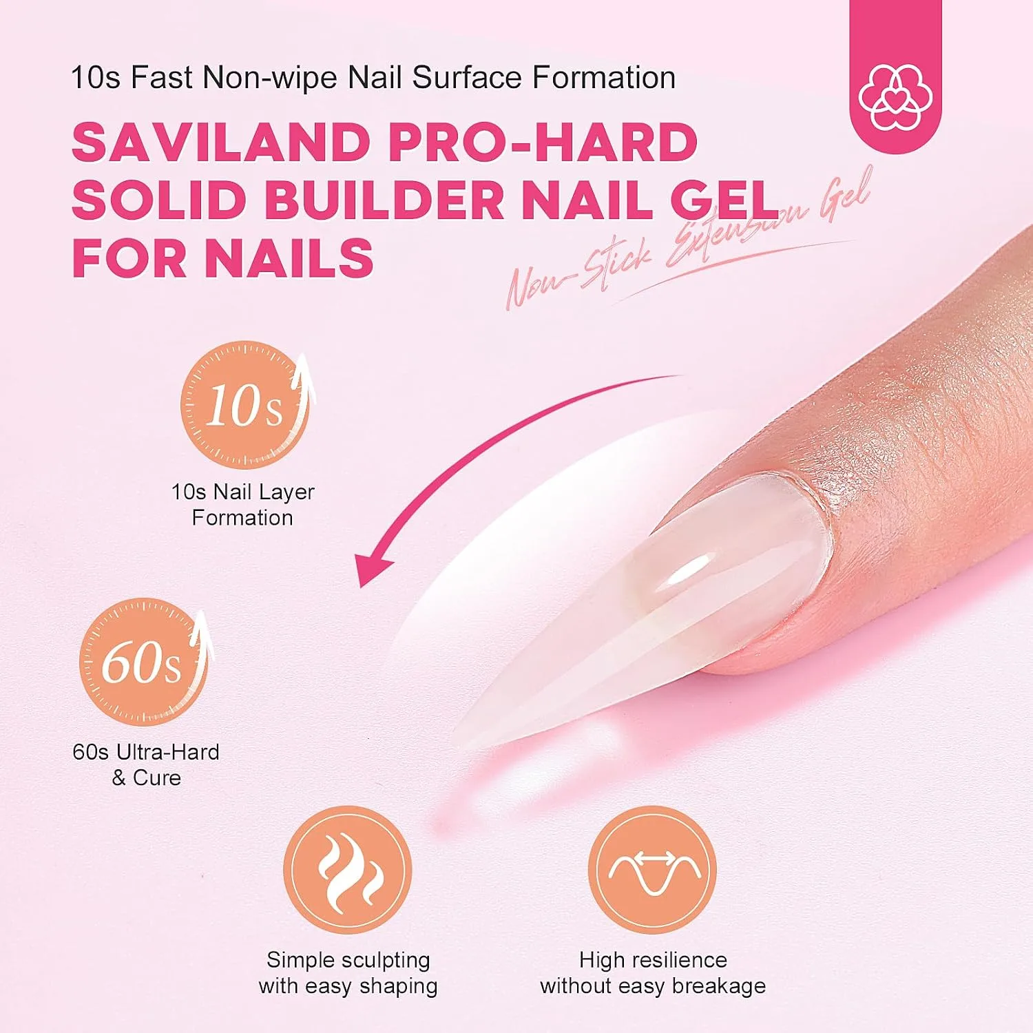 SAVILAND Solid Builder Nail Gel with U V Lamp for 3D Carving & Extension