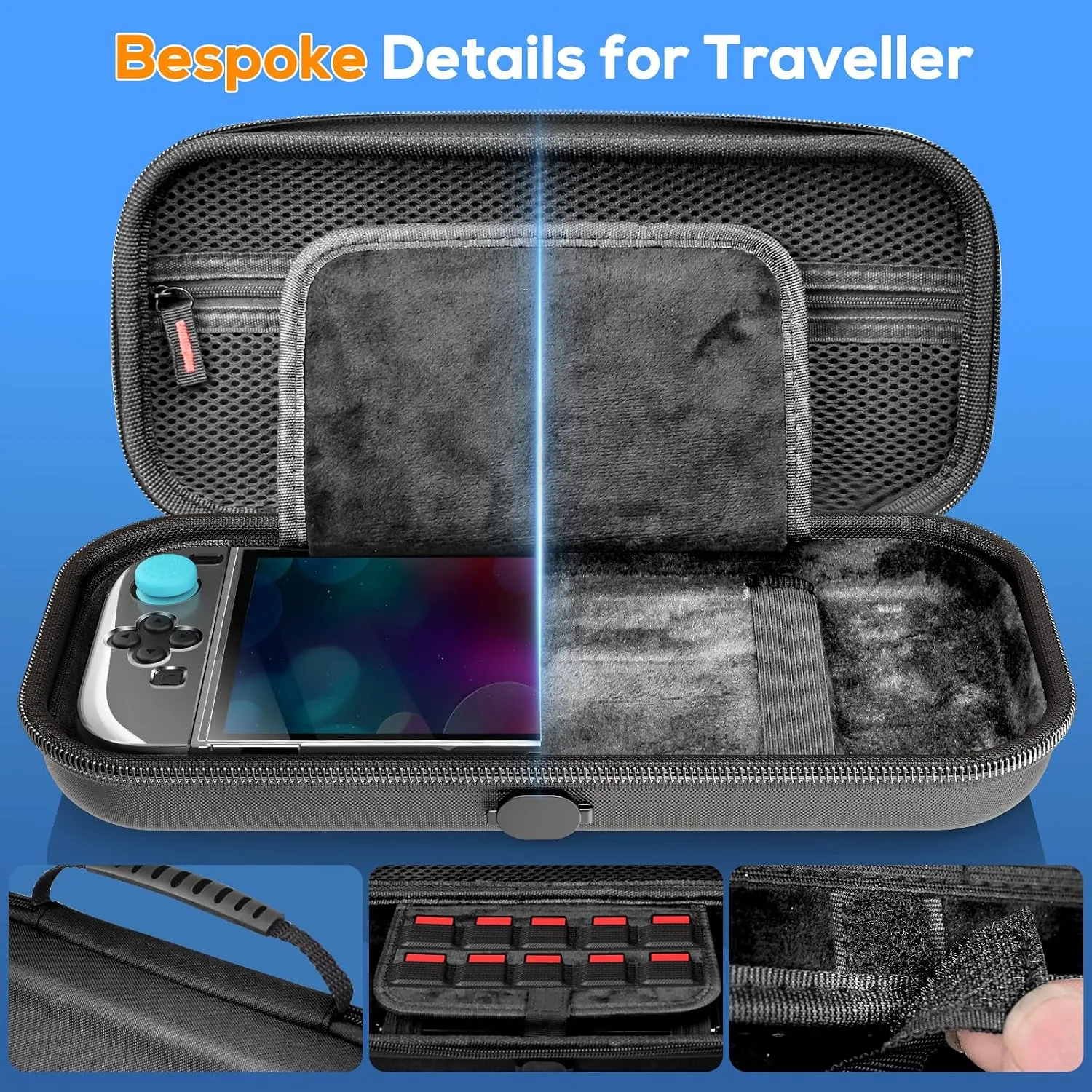 Auarte [Charge Inside] Switch 2 Carrying Case for Nintendo Switch 2