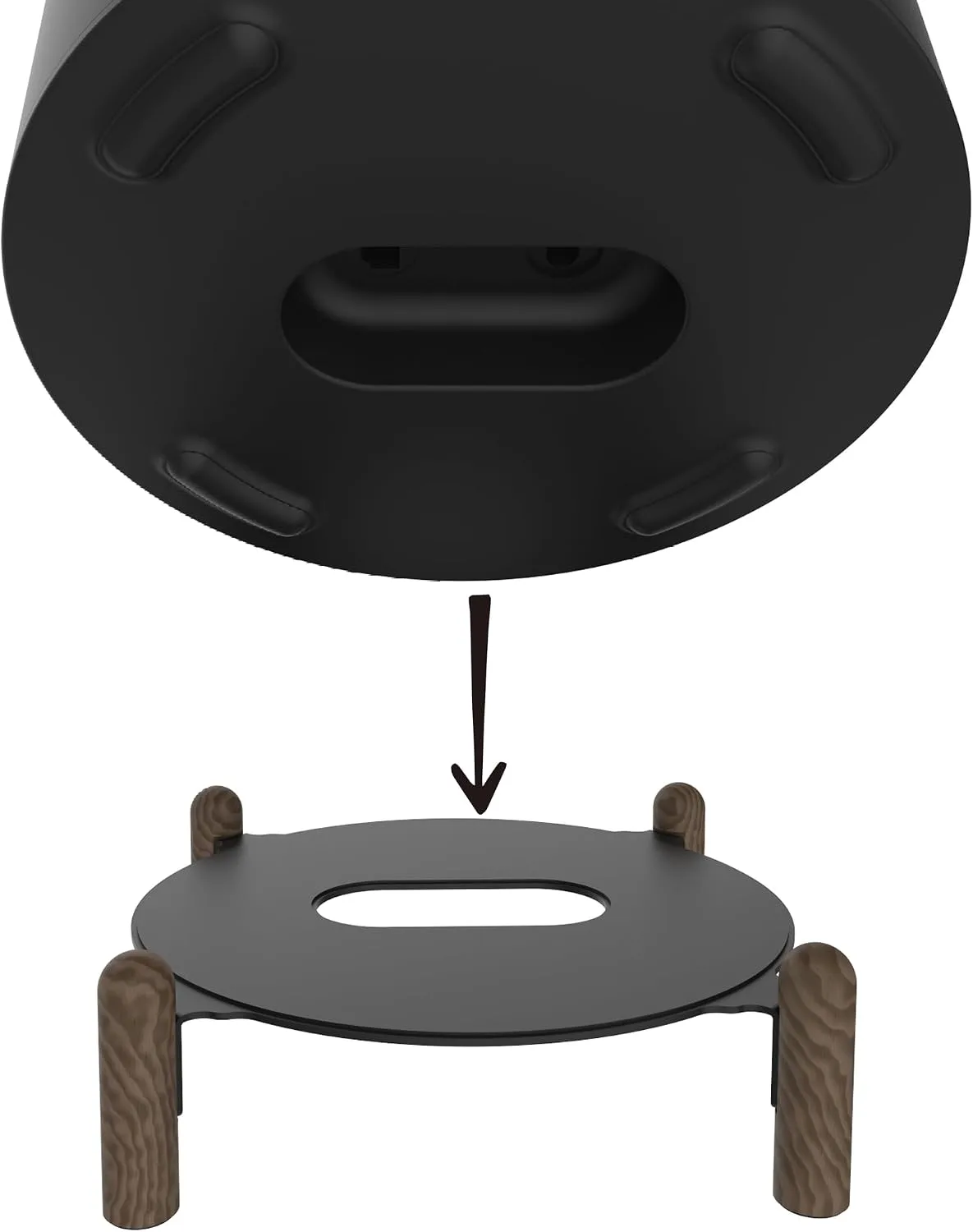 Black Walnut Stand for Sonos Sub Mini (Black Walnut)