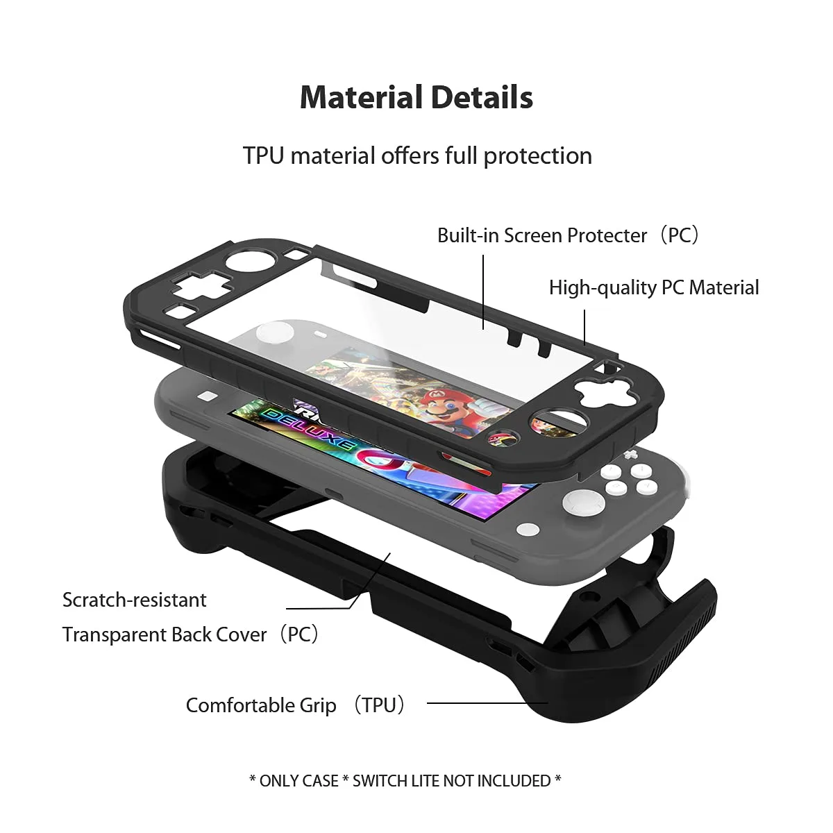 Switch Lite Case Protective Case for Nintendo Switch Lite