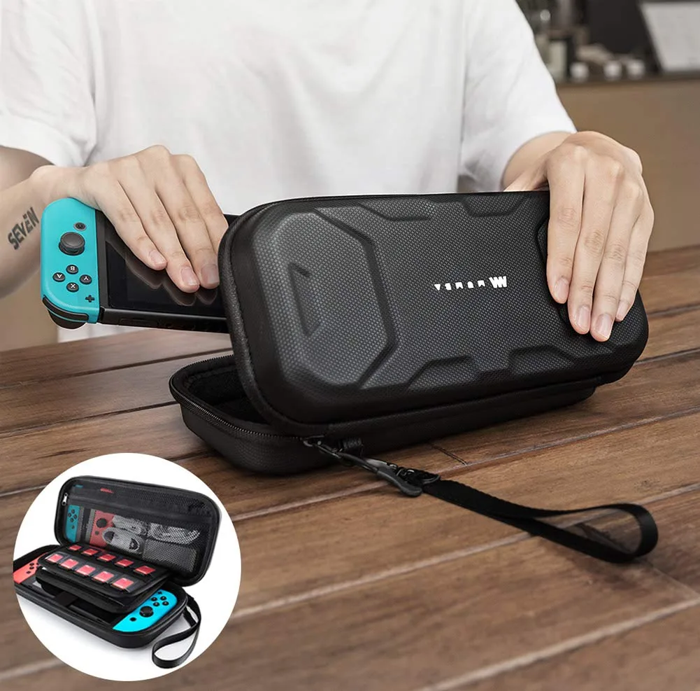 Mumba Carrying Case for Nintendo Switch 1/OLED/Lite,Standard Version, Black