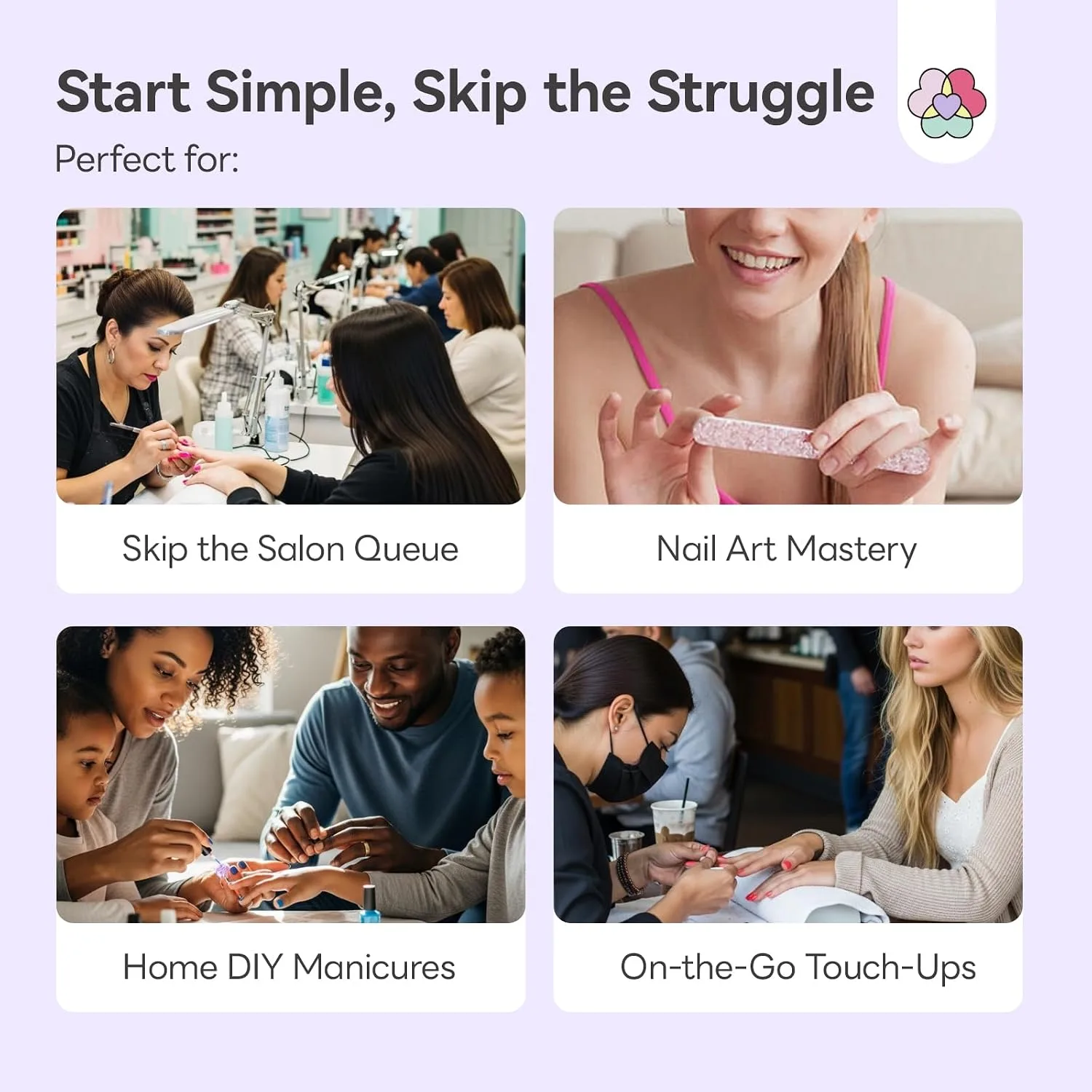 SAVILAND Acrylic Nail Kit for Beginners, Home Practice Set