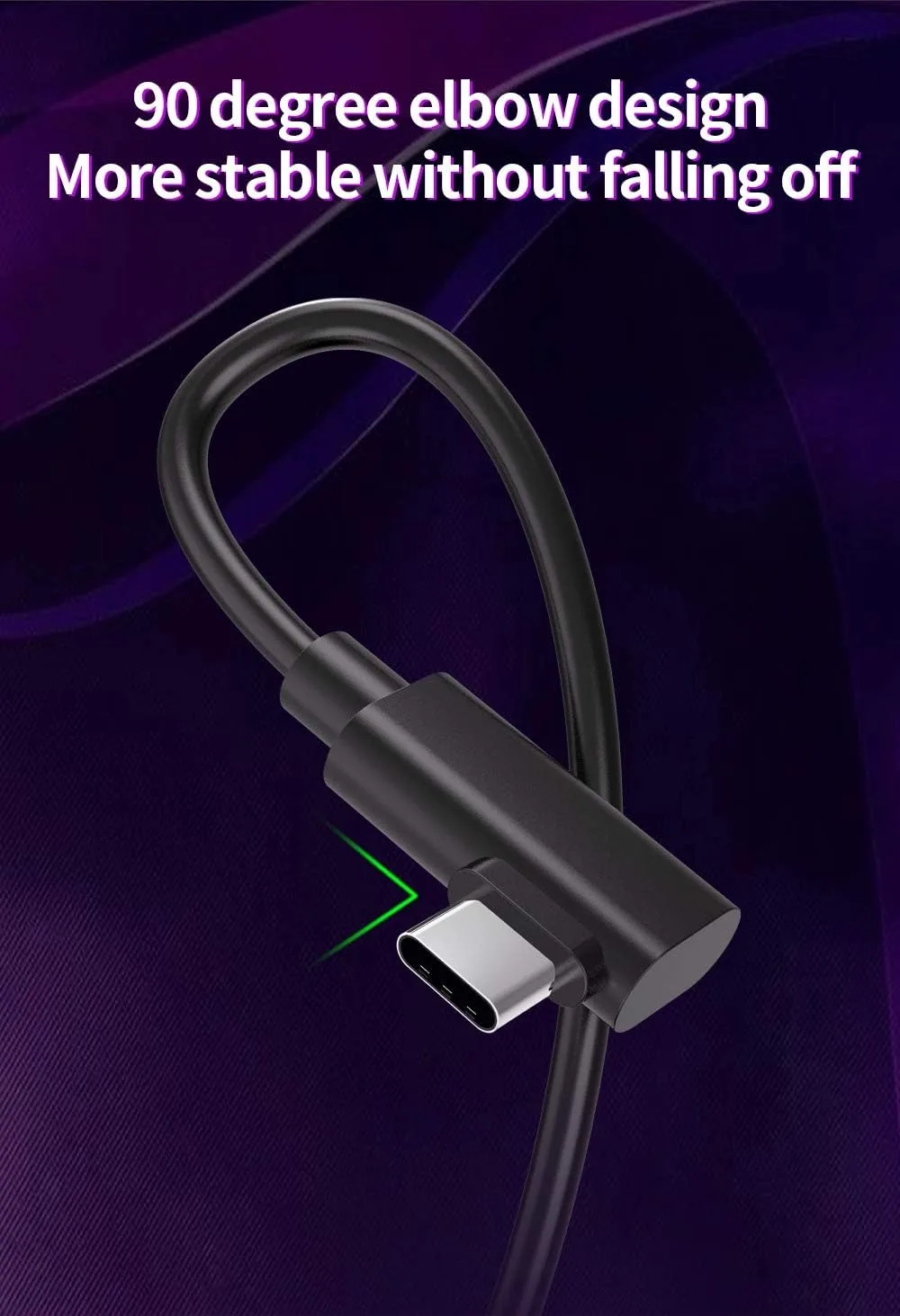 TNE 16ft Link Cable for Meta Quest 3/Oculus Quest 2 VR Type C-C Cable for PC Gaming and Charging | High Speed Data Transfer & Fast Charger Cord 90 Degree Angled Type C to C Power Cable (16ft/5m)