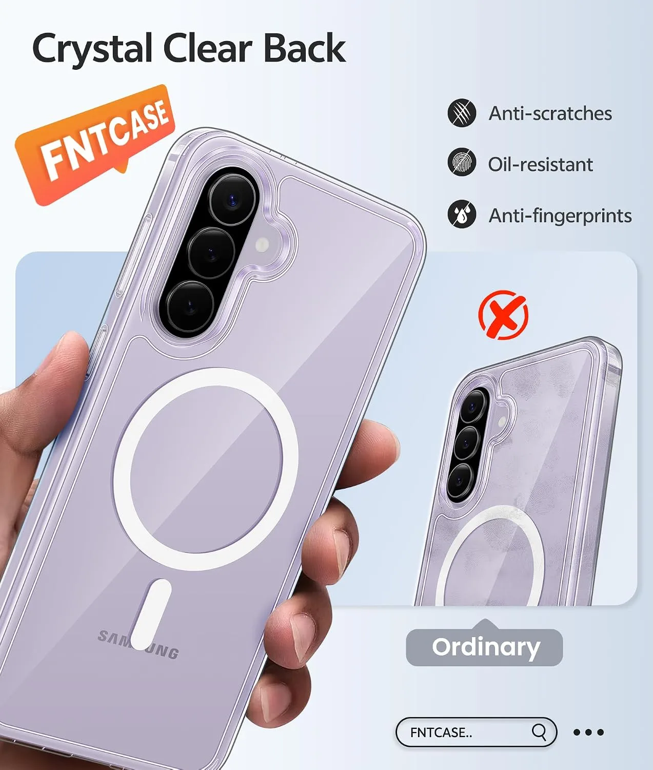 FNTCASE for Galaxy A37/A36 5G Phone Case, Fit for Magsafe, Screen Protector