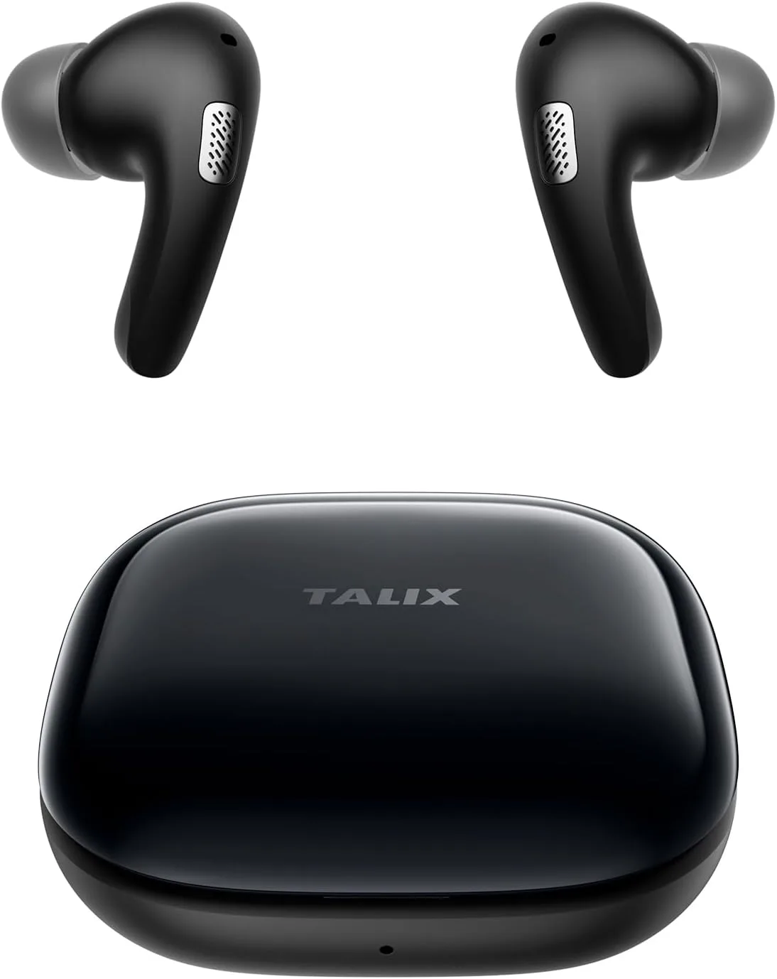 T30 Noise Cancelling Earbuds with Phone Stand, Punchy Bass, 4-Mic, True Wireless Bluetooth 6.0 in Ear Headphones, 28H Playtime, IPX4 (Black)
