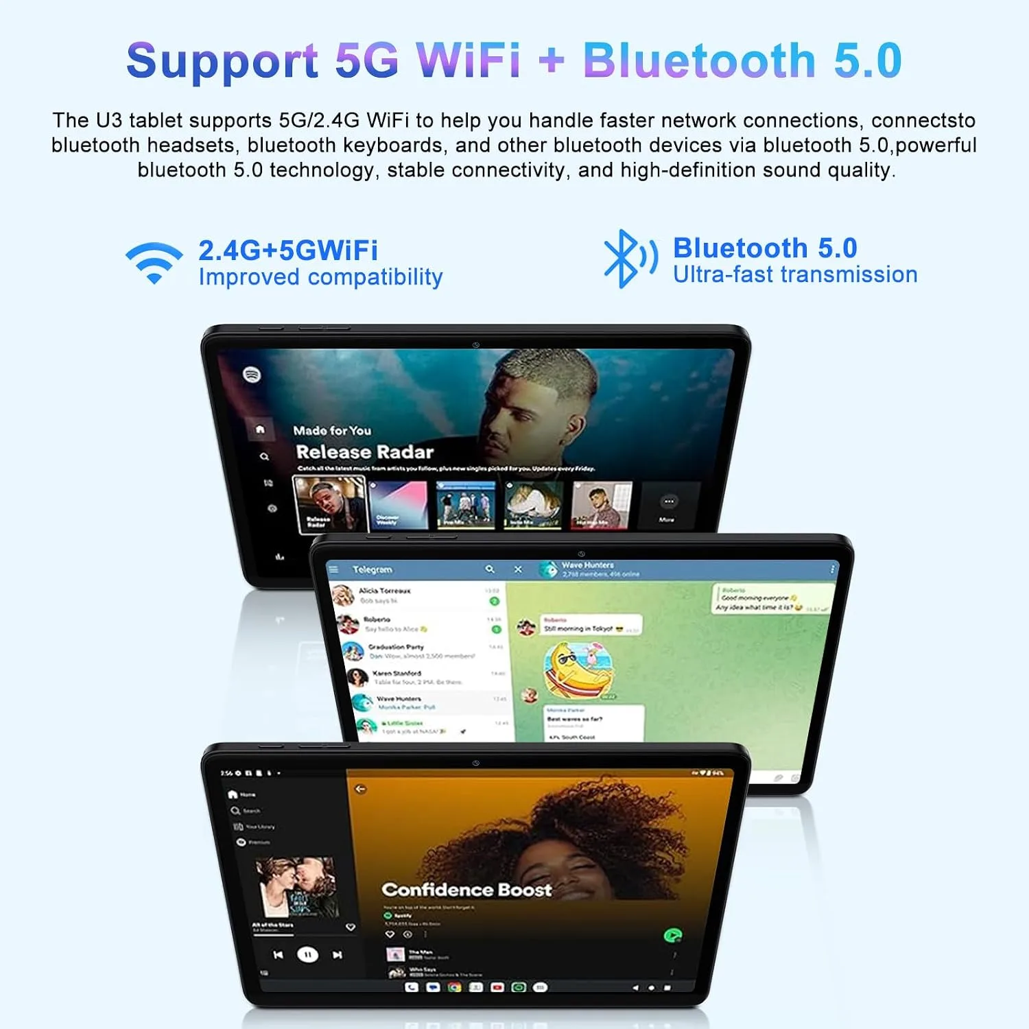 Tablet 10 inch Android 15 Tablets 30GB RAM 128GB ROM 1TB Expand, 8000mAh Octa-Core Tablets with Keyboard Mouse, HD IPS Display, Gemini AI, GPS, 5G WiFi, Widevine L1, Split-Screen - Metal Black