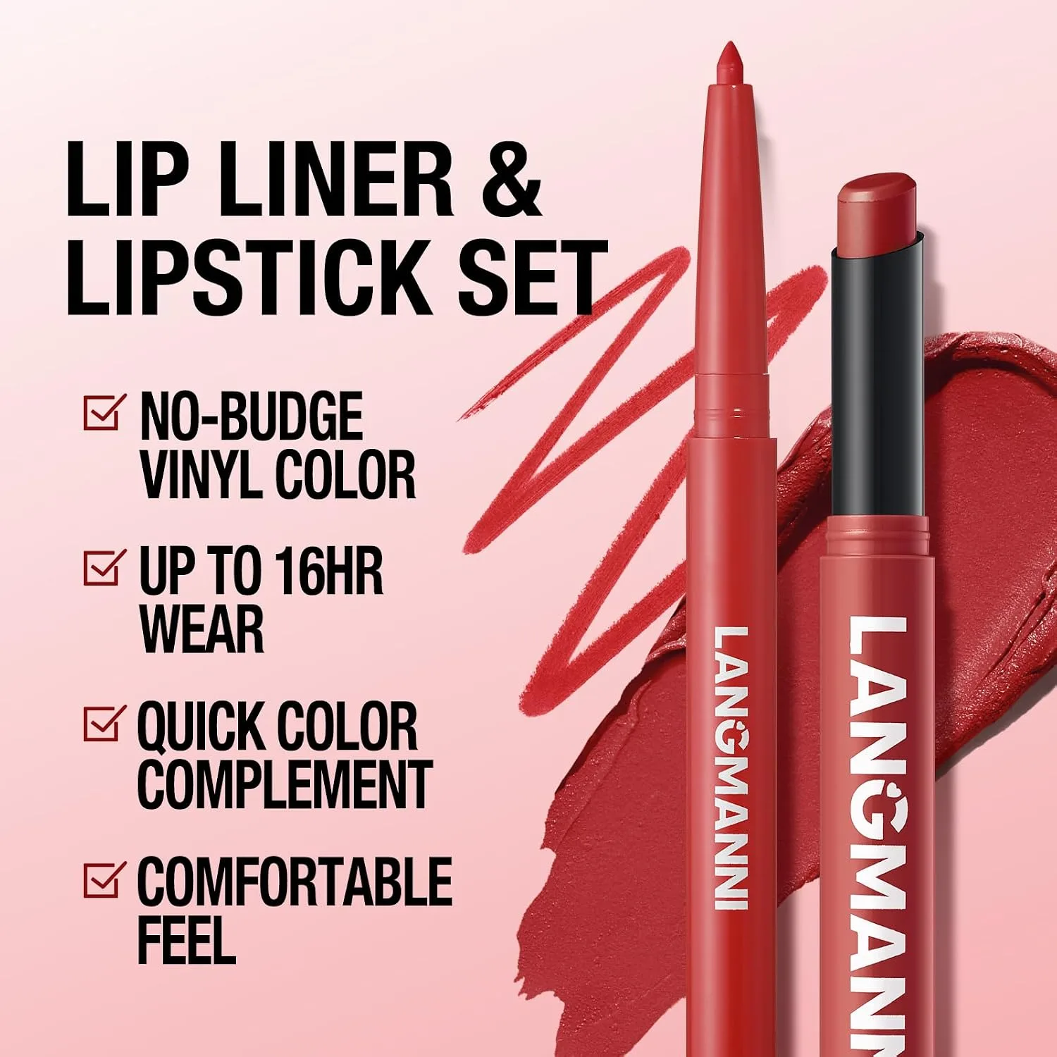 12Pcs Matte Lipstick and Lip Liner Set, Lip Makeup Combo (Bold & Chic Set)