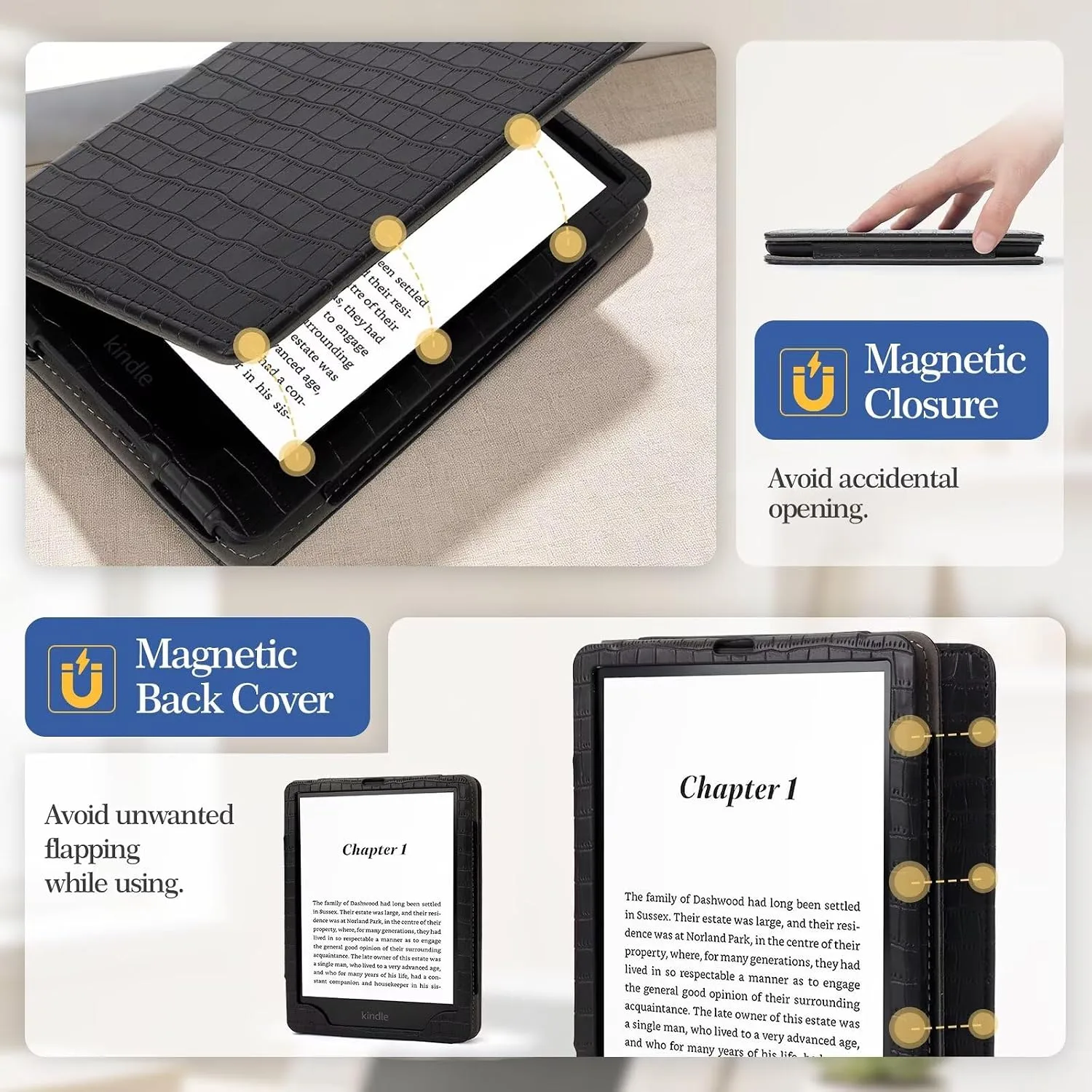 Case for 7"/6.8" Kindle Paperwhite 12/11th Generation 2024 2021