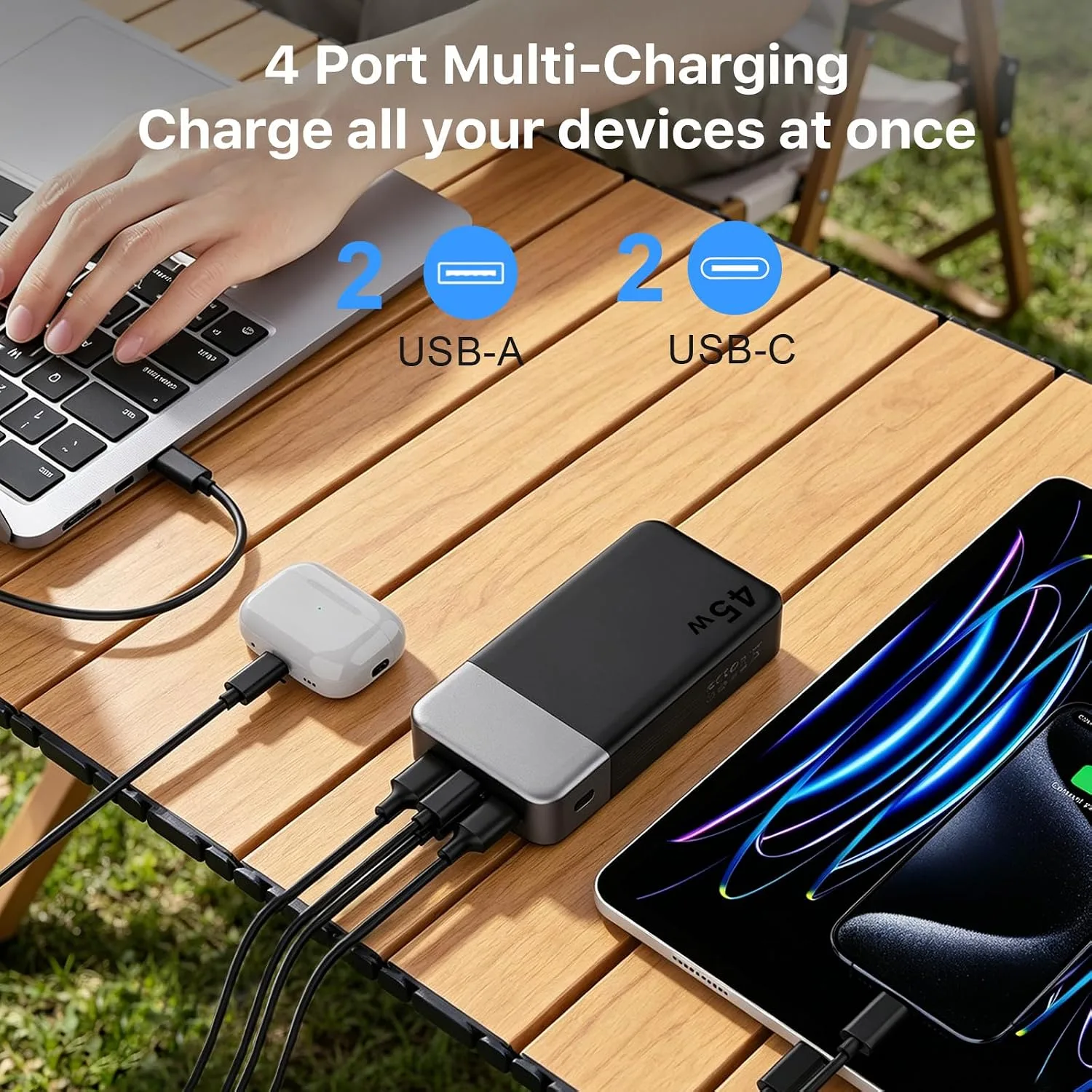 NOBIS 45W 20000mAh Portable Charger Power Bank Fast Charging