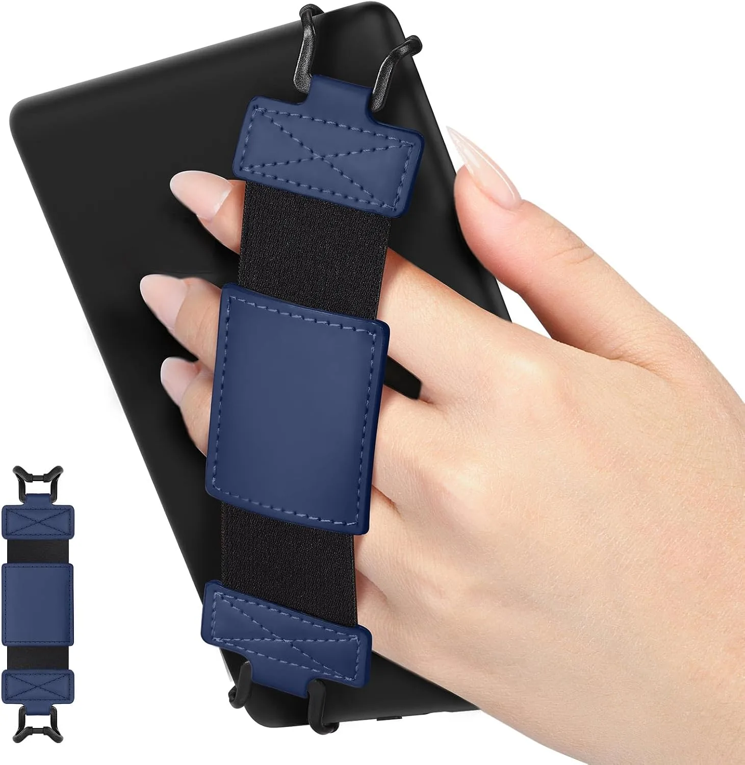 MoKo Soft Hand Strap for 6-8" Kindle eReaders Fire Tablet, Indigo