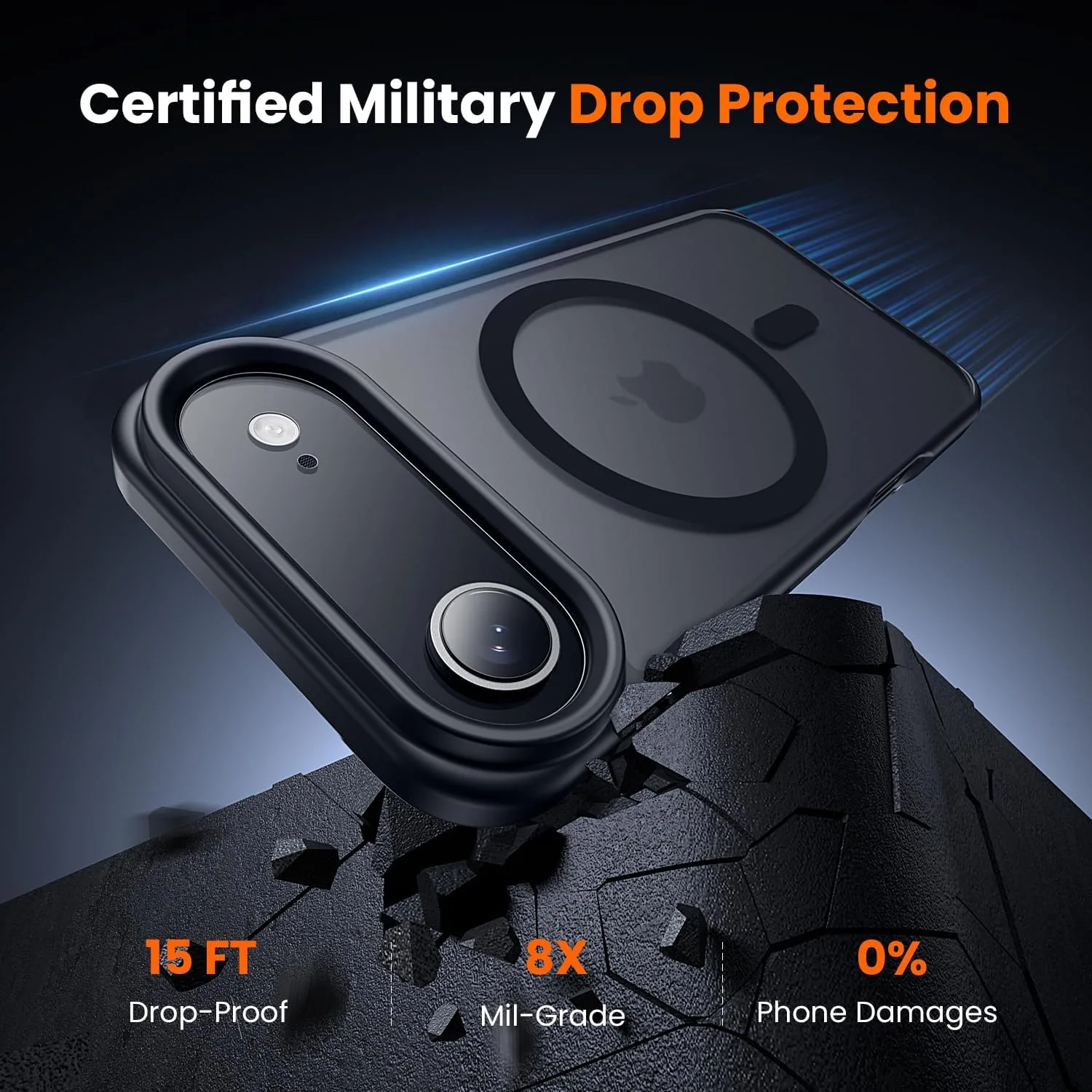toushion 3 in 1 for iPhone Air Case Matte Black