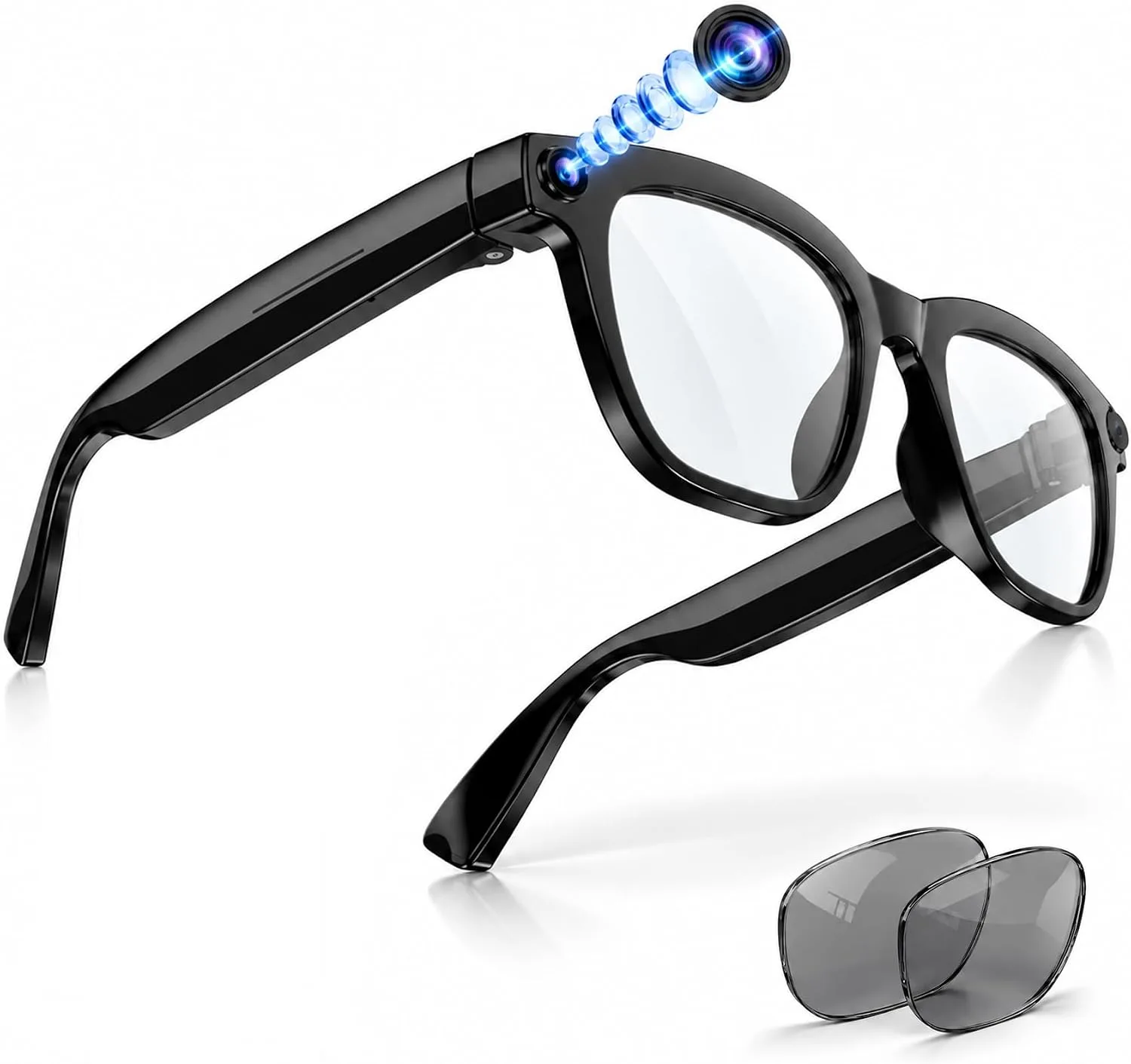 Blackview BV300 AI Smart Glasses with HD Camera, Real-Time Translation