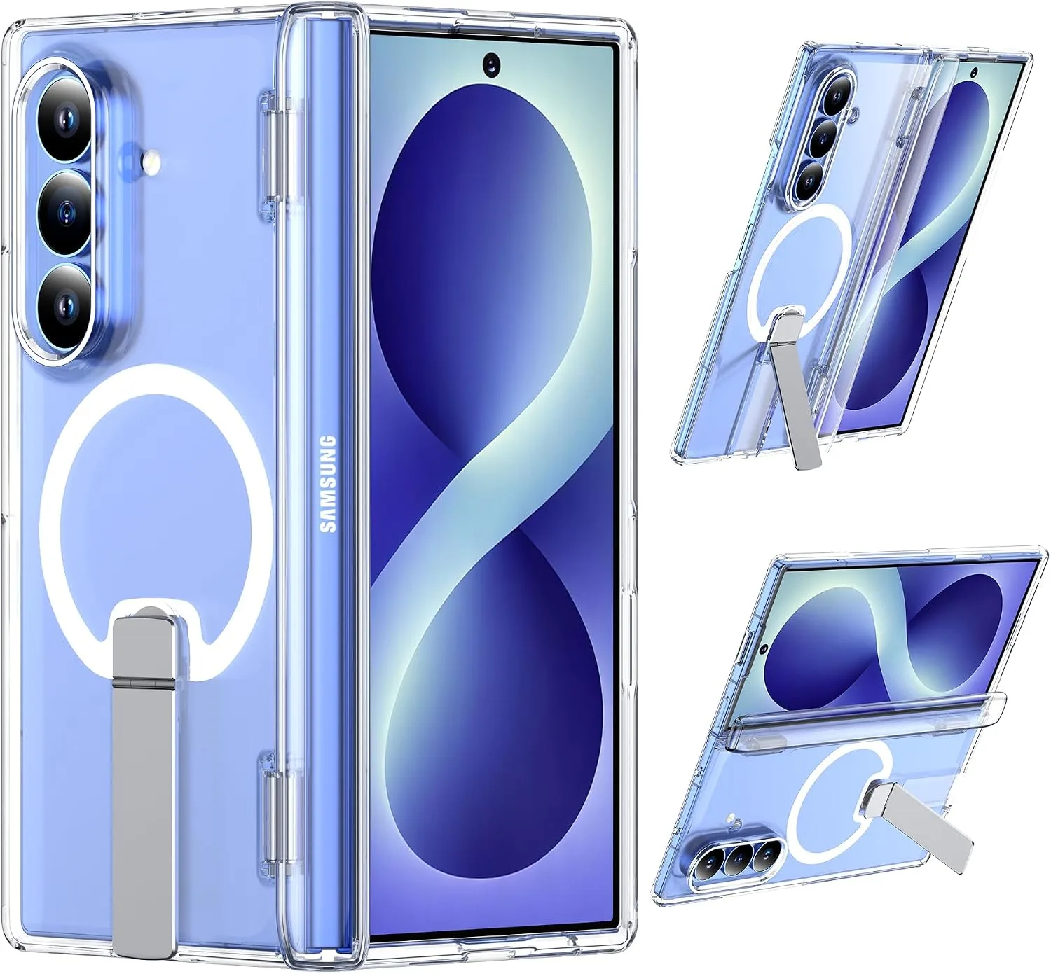 For Samsung Galaxy Z Fold 8 Ultra Case with Kickstand & Screen Protector