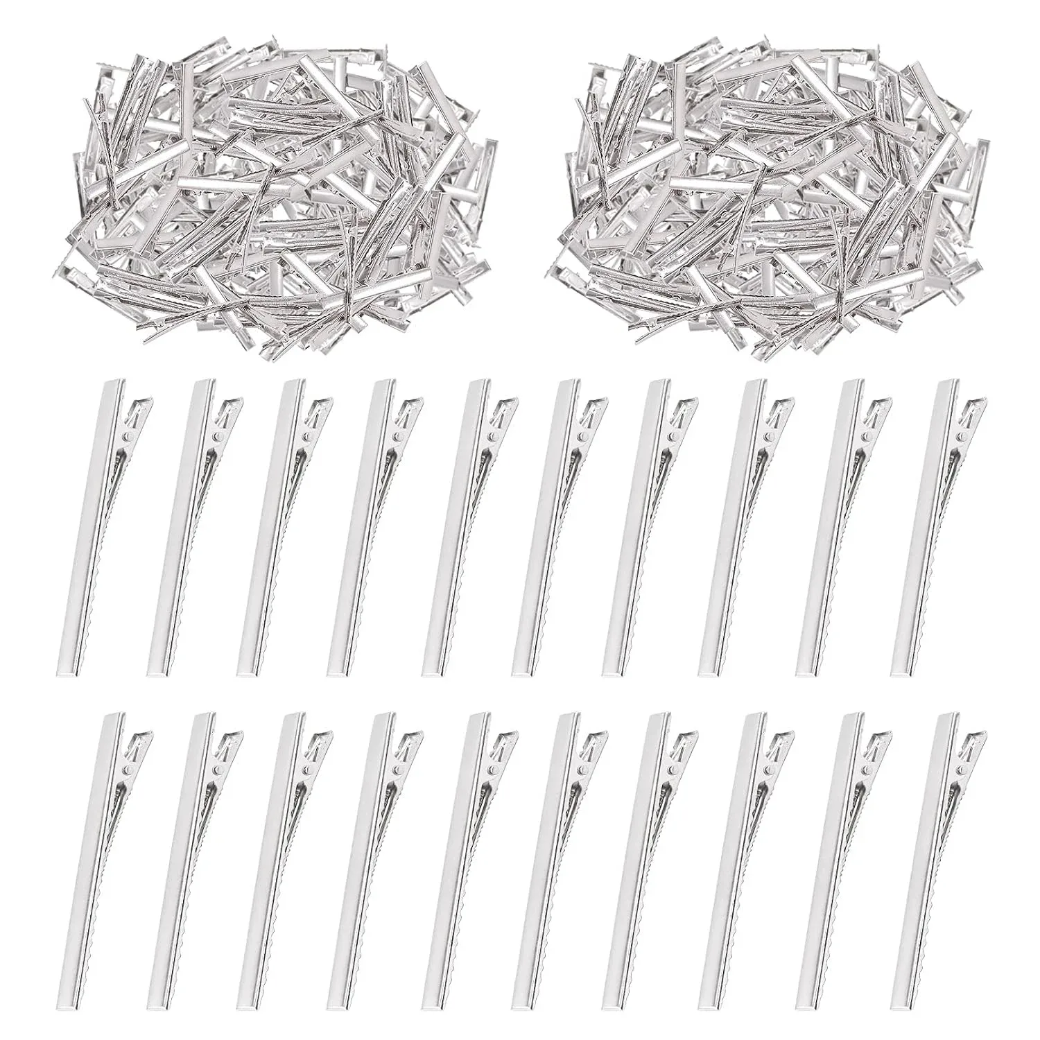 Kit de 200 pinzas para cabello tipo cocodrilo de 7.5 cm Swpeet
