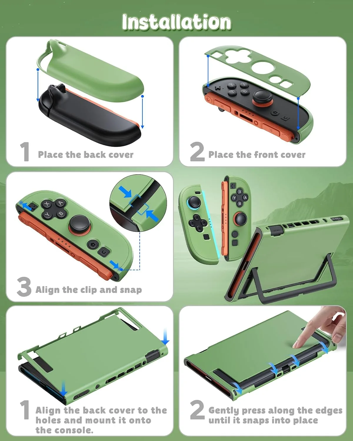 FYOUNG Switch 2 Cute Cover Case, Dockable Protective Shell for Nintendo 2