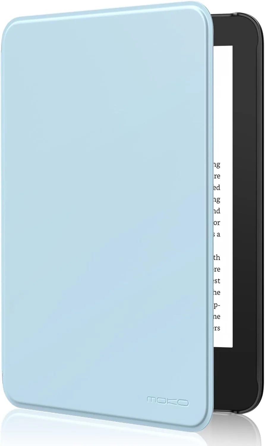 MoKo Case for 6" Amazon Kindle Basic 11th Gen 2024/2022, Sky Blue