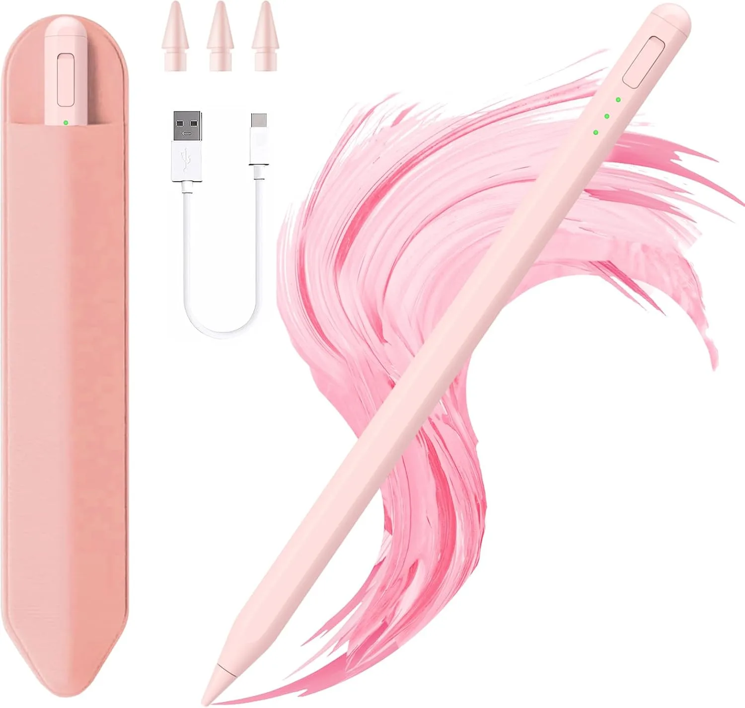 Lápiz Stylus para iPad Jvkzaen compatible 2018-2025 con carga rápida y soporte