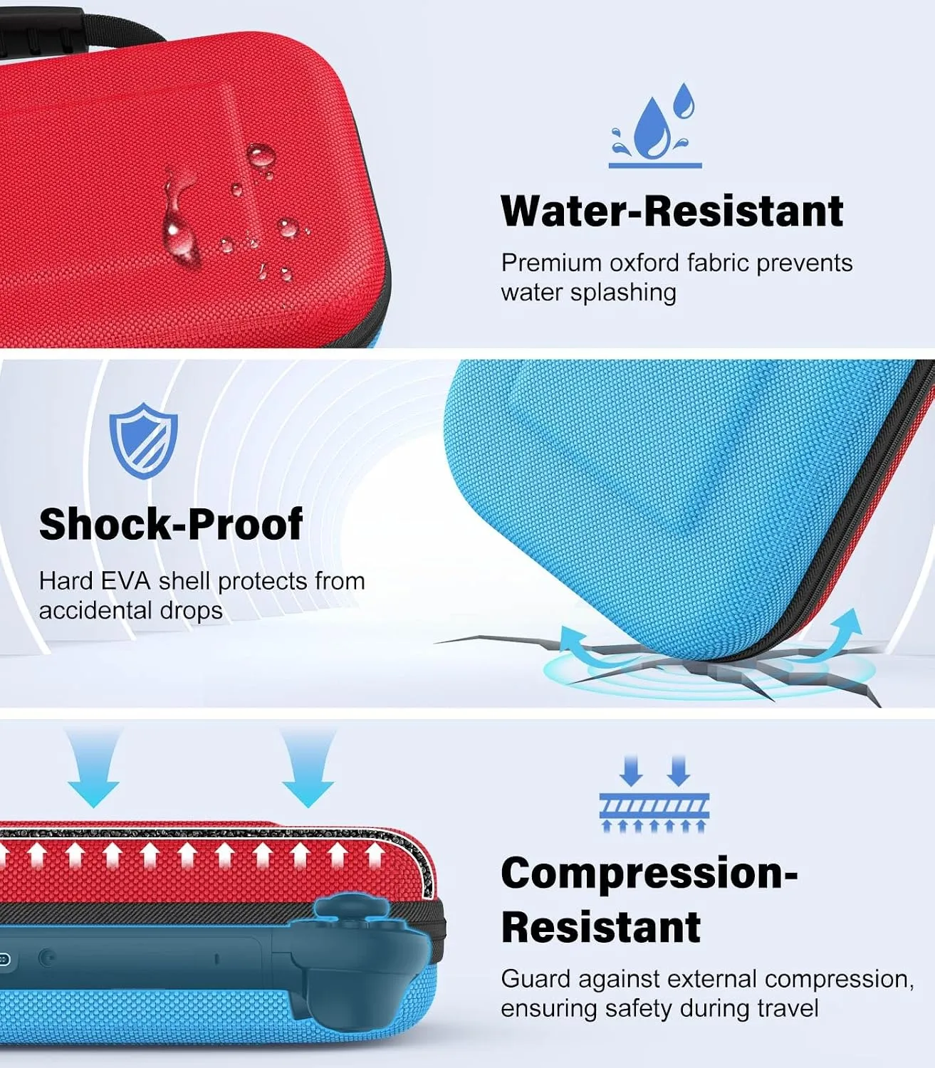 MoKo Carrying Case for Nintendo Switch 2 2025 Holds 10 Cartridges w/Pockets