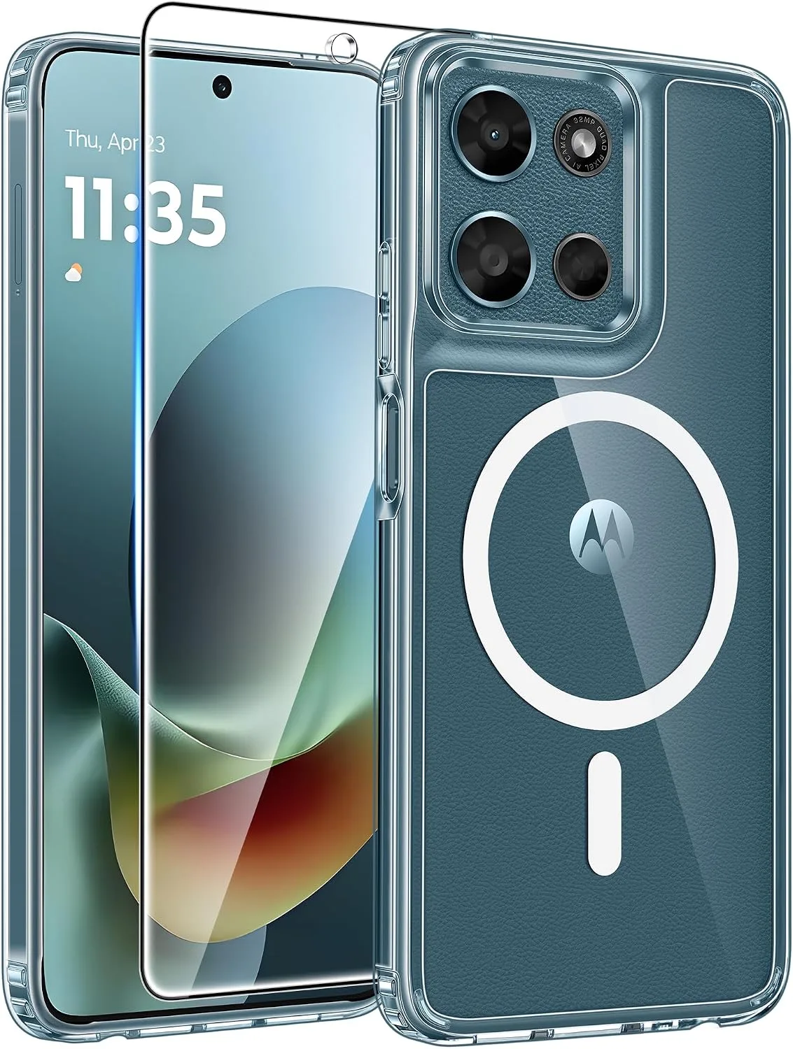 Funda para celular Fntcase Moto G Play 2026 con protector de pantalla