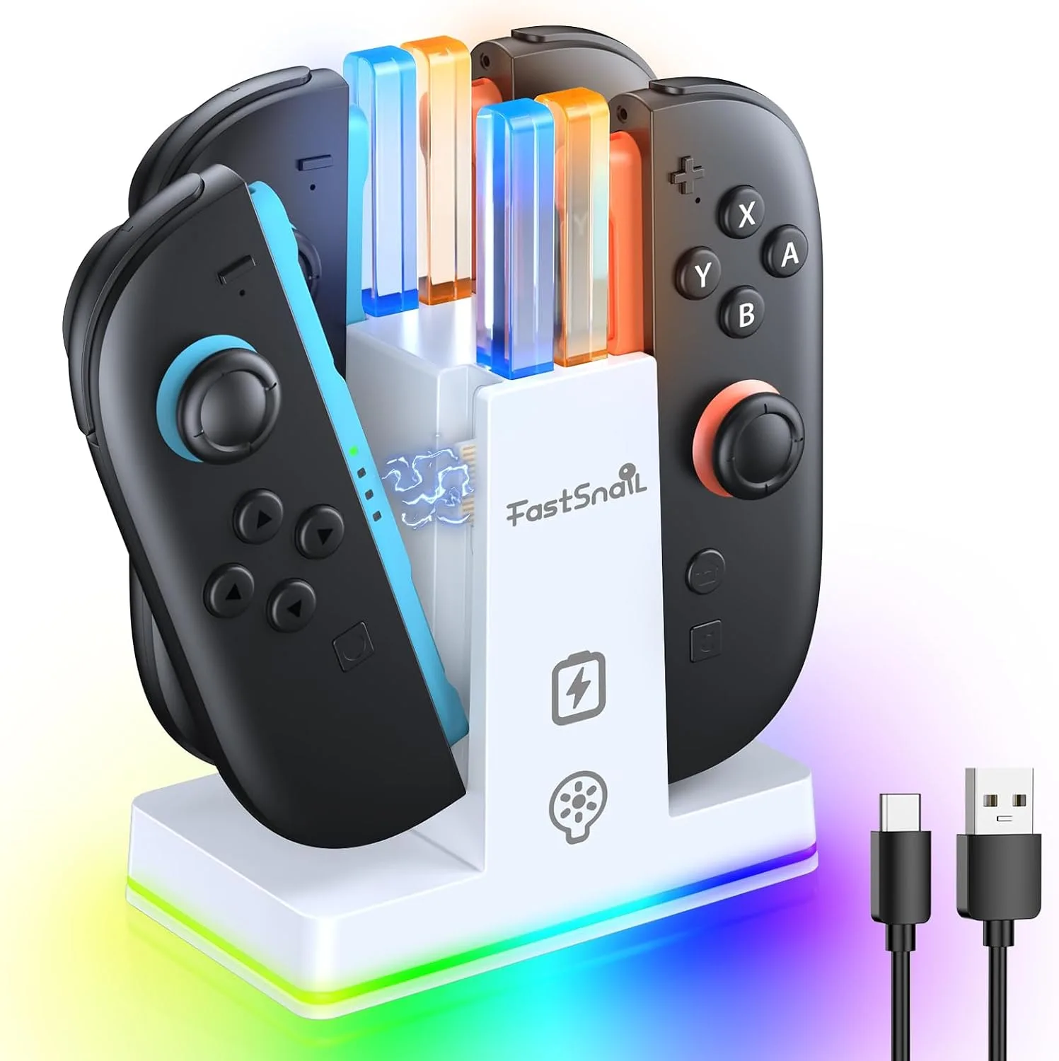 FASTSNAIL Switch 2 Controller Charger Dock for Nintendo Switch 2 for JoyCon
