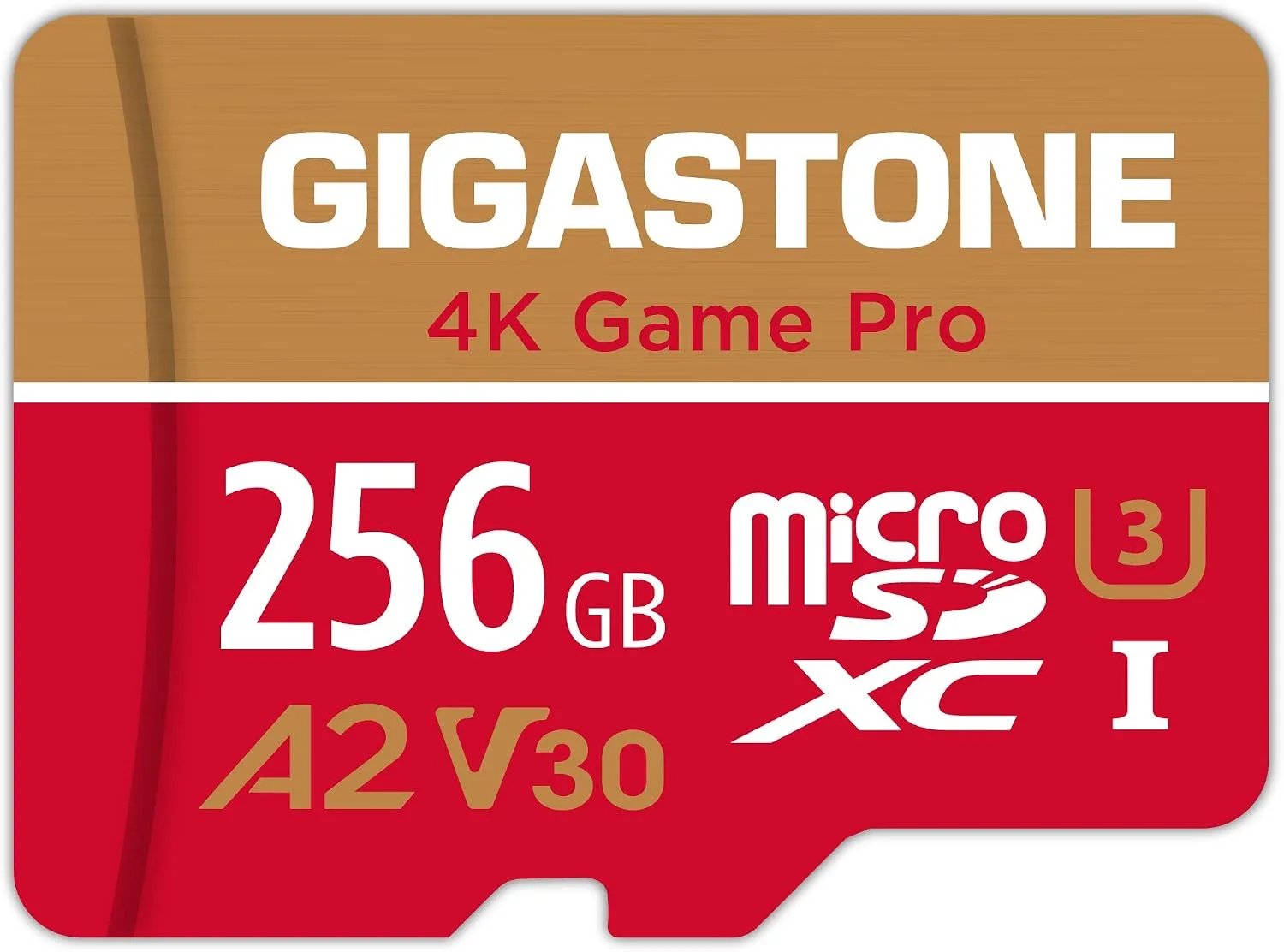 【for Switch 1 Only】 Gigastone 256GB Micro SD Card, 4K Game Pro, MicroSDXC Memory Card for Gaming Console, Action Camera, UHD Video, up to 100/60MB/s, UHS-I U3 A2 V30 C10【5-Yrs Free Data Recovery】