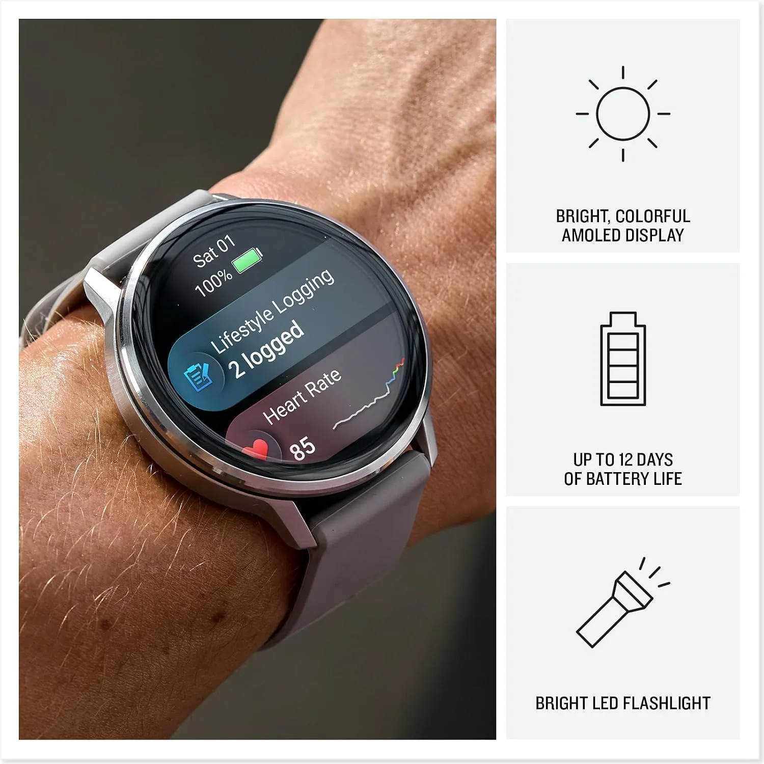 Garmin Venu 4 Health Fitness GPS Smartwatch 45mm AMOLED Bundle