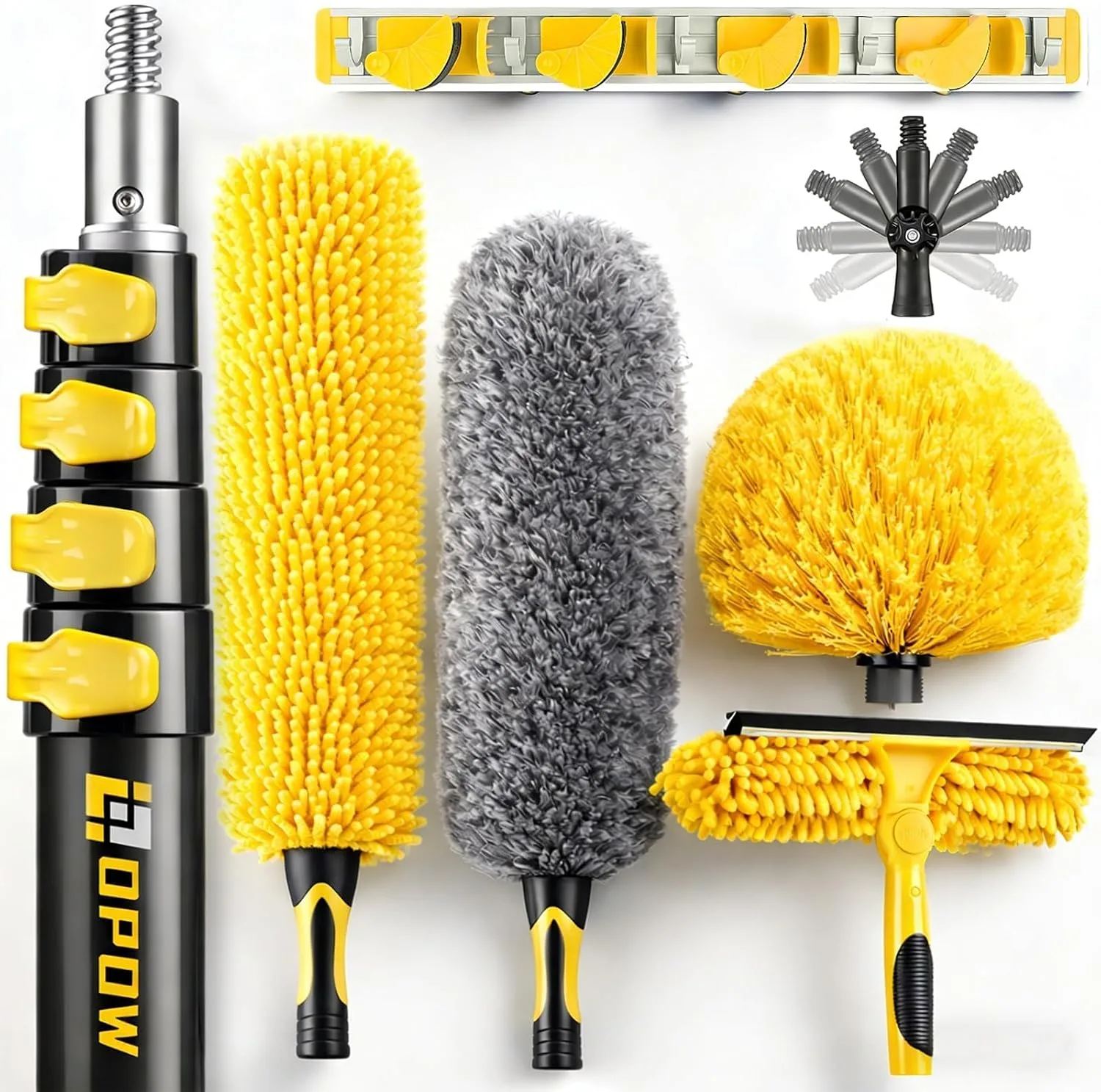 25 Foot High Ceiling Duster Kits with 4.5-18ft Heavy Duty Extension Pole