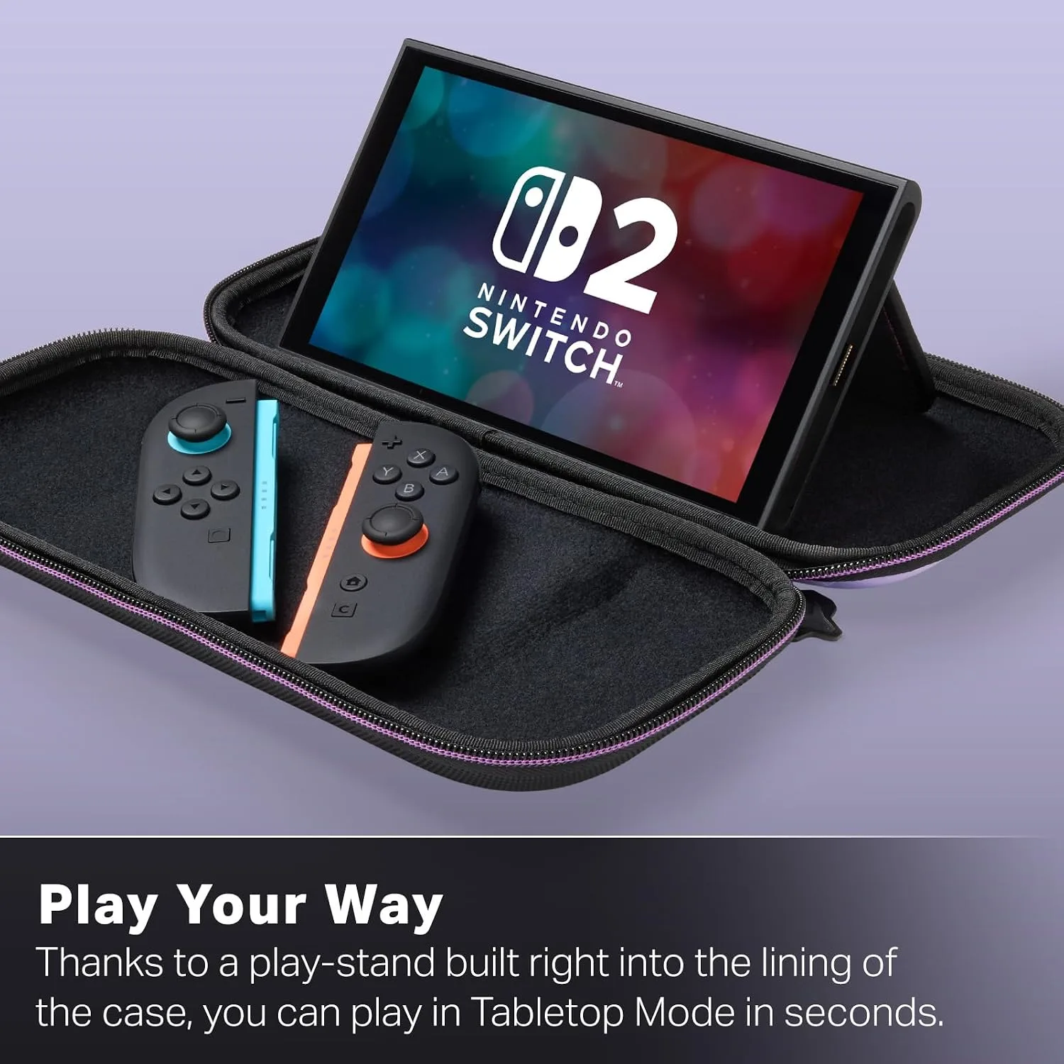 PowerA Slim Case for Nintendo Switch 2 - Metroid Prime 4: Beyond, Officially Licensed, Protective Case, Holds 10 Game Cards, Padded Screen Protector, Built-in Play Stand
