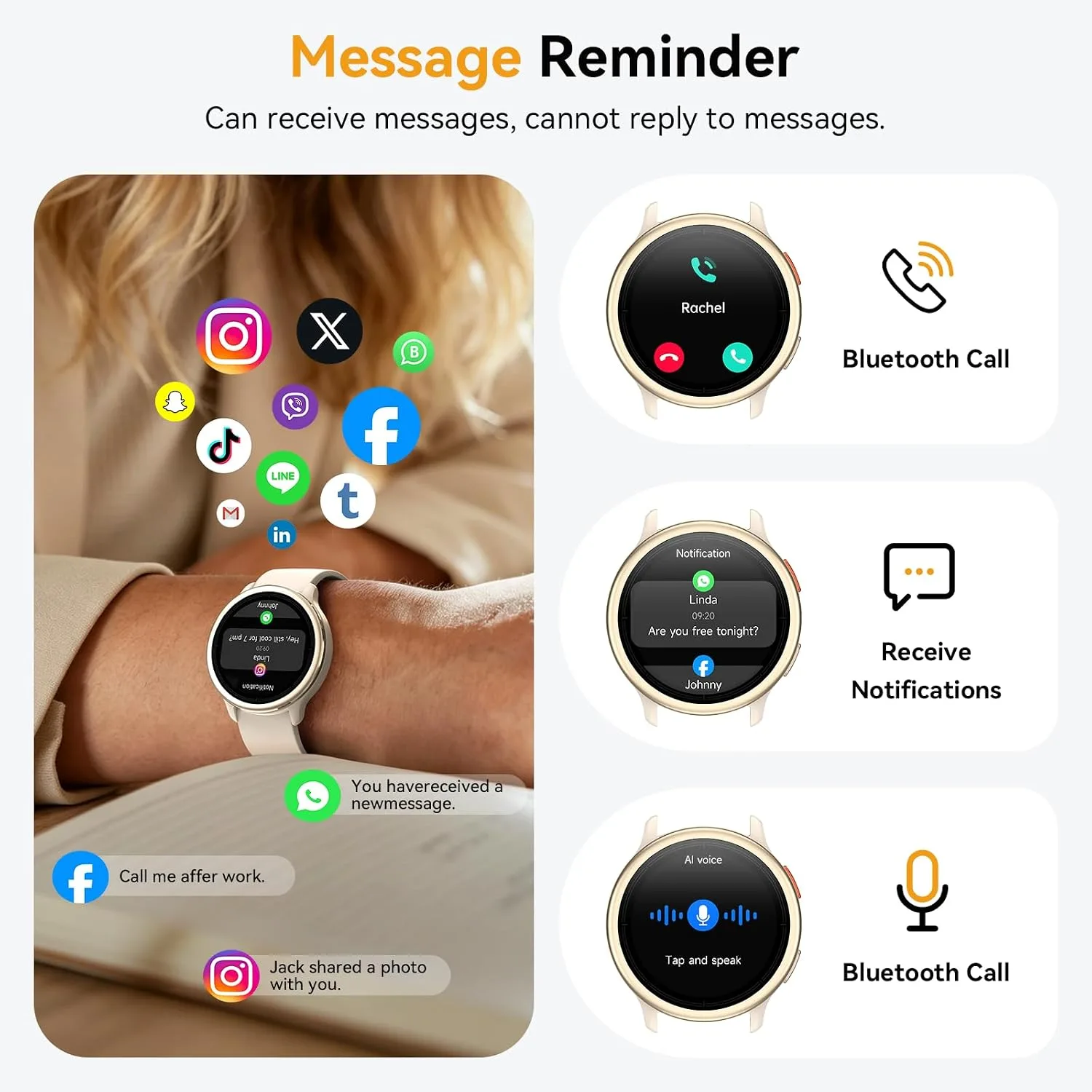 aeac Smart Watch for Women, 1.27" HD Smartwatch (Answer/Make Calls)