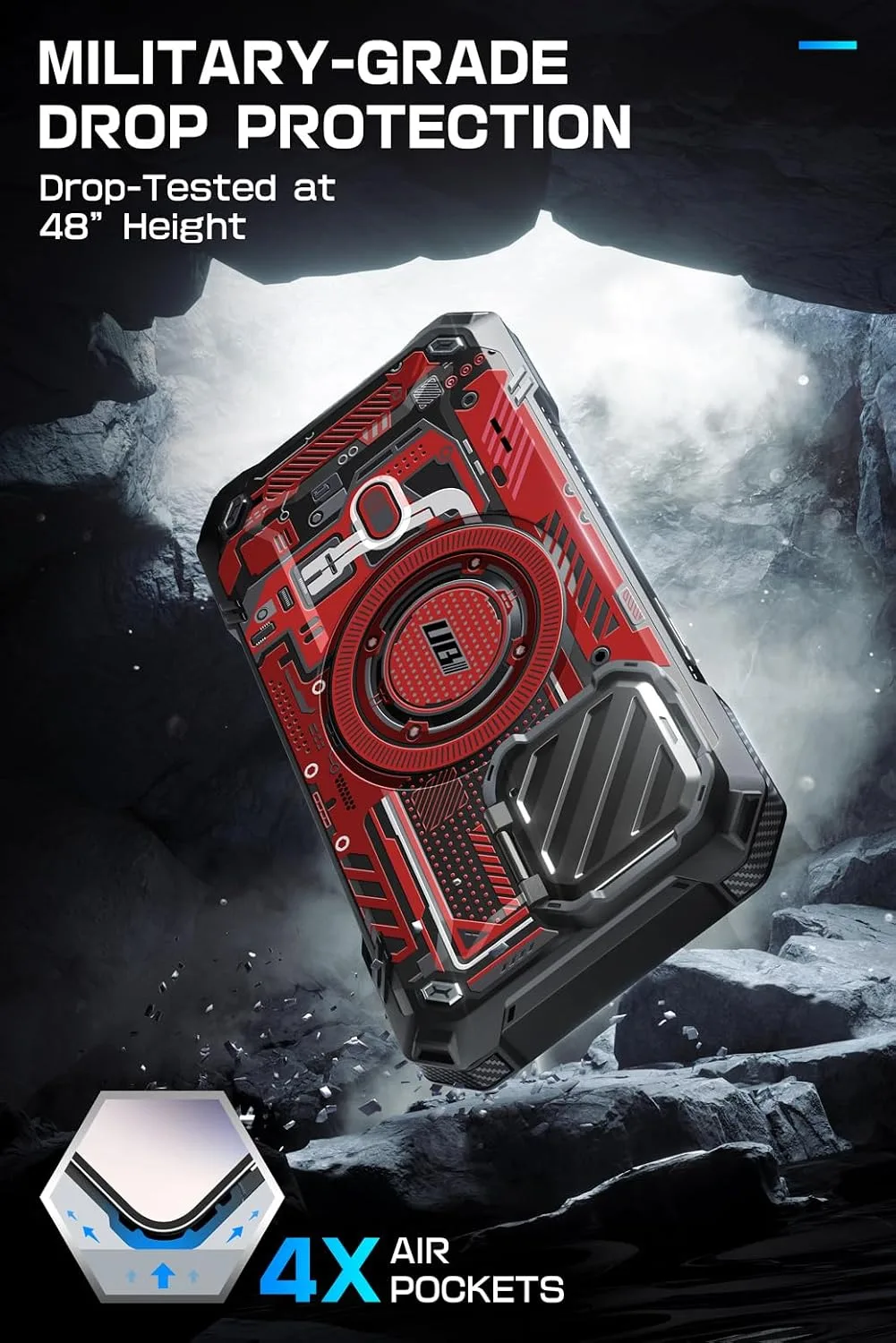 SUPCASE for iPhone 15 Pro Max Case (6.7 inch) with Camera Cover Stand