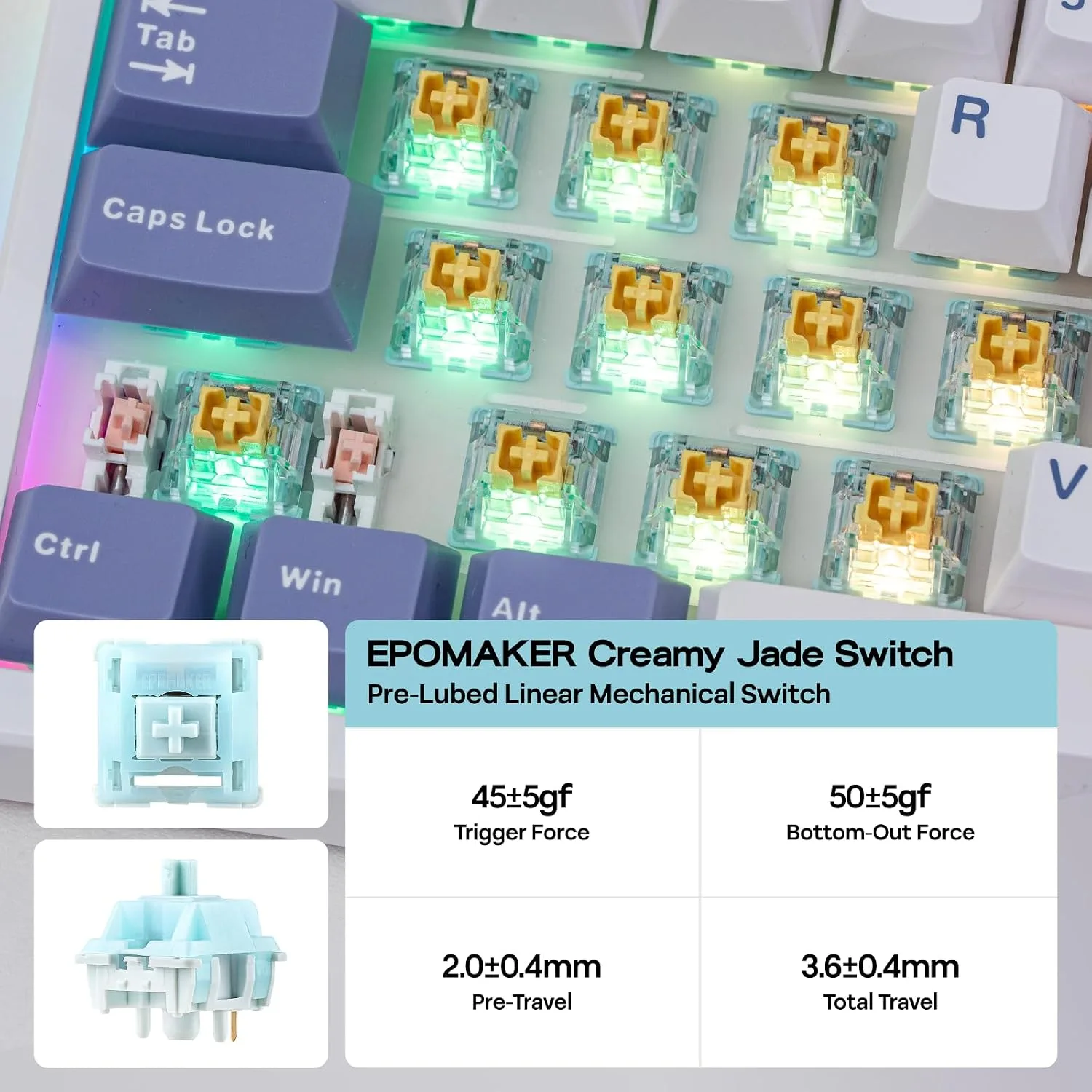 EPOMAKER TH108 PRO Full Size Mechanical Keyboard with Screen & Knob