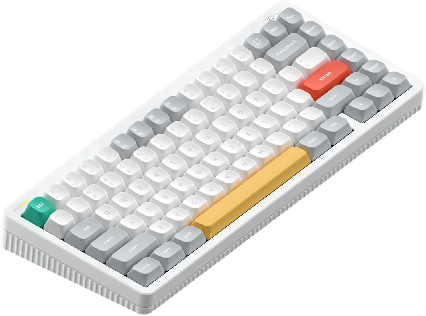 Teclado gamer mecánico inalámbrico NuPhy Halo V2 IO con keycaps PBT y conexión triple modo