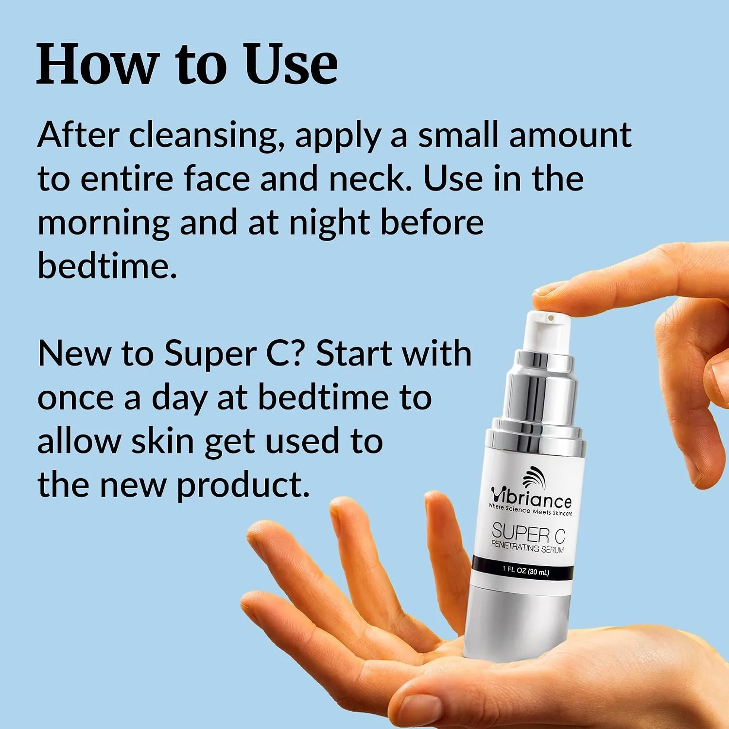 Vibriance Super C Vitamin C Serum for Mature Skin, 1 fl oz, Pack of 2