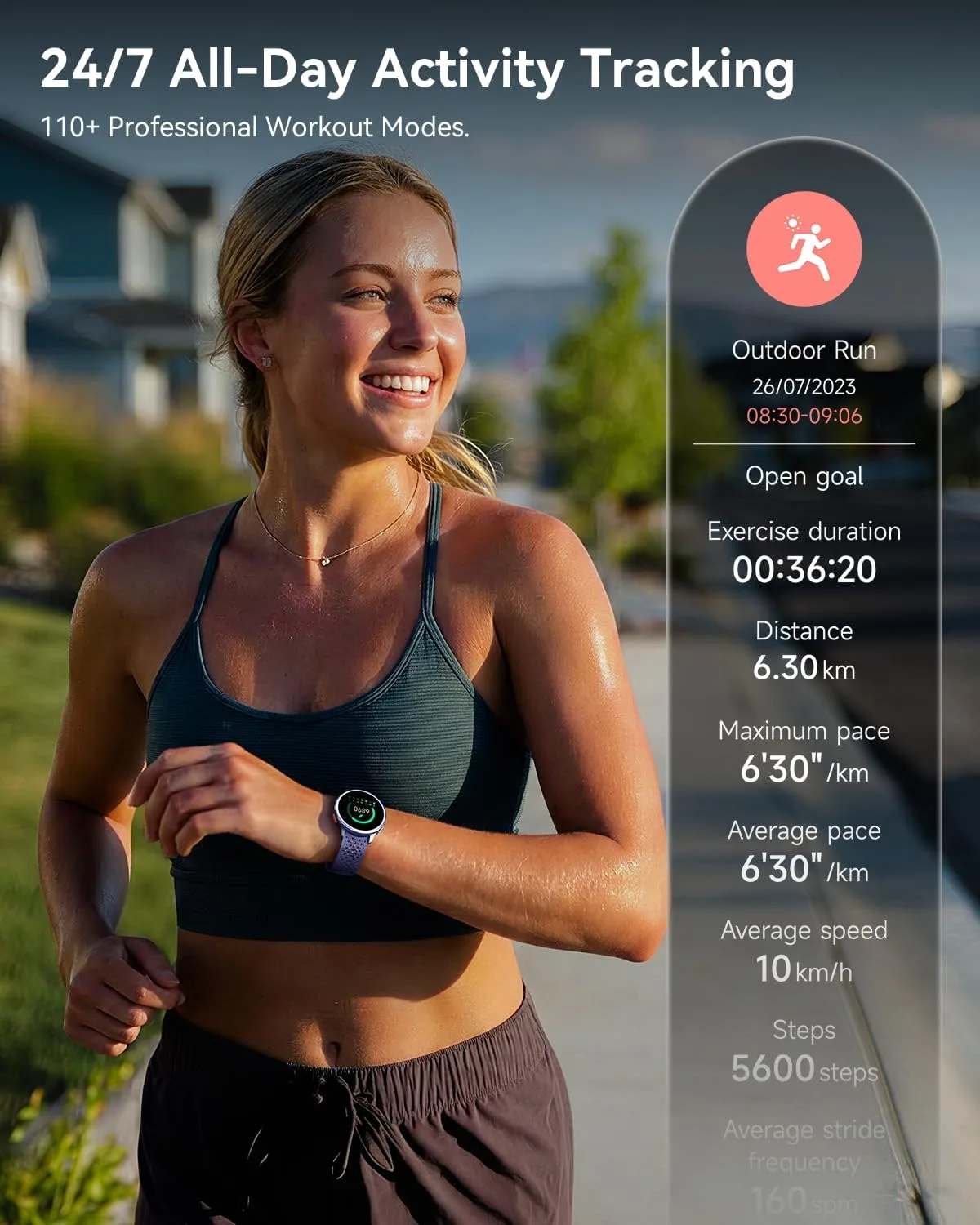 Quican Smart Watches for Men & Women, Compatible with iPhone & Android