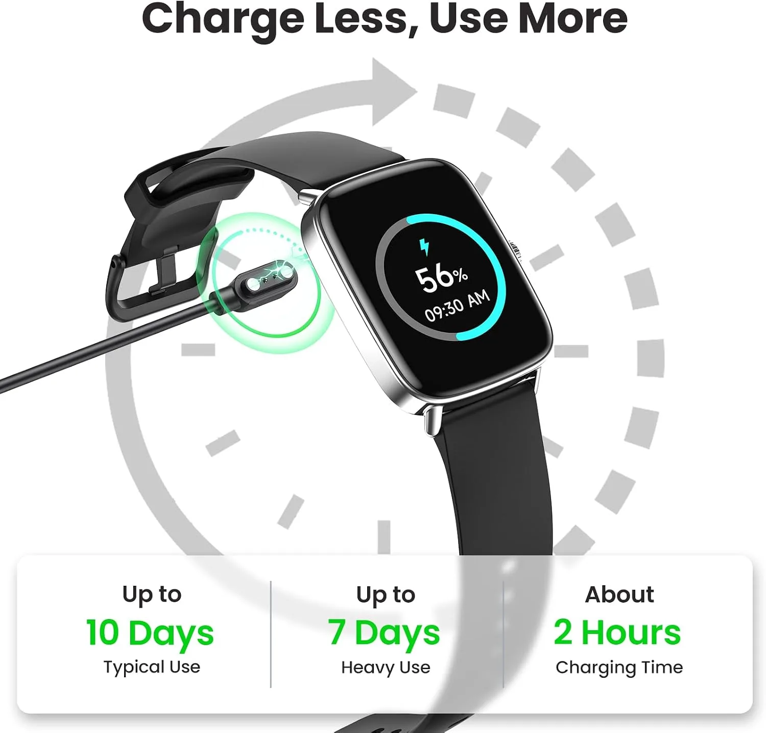 Smart Watch for Women Men, 2 Bands Health&Fitness Watch for iPhone/Android, Make Call and Message Notice, 24/7 Heart Rate/Sleep/SpO2 Tracker, 1.85" HD Smartwatch with 120 Sport Modes, IP68 Waterproof