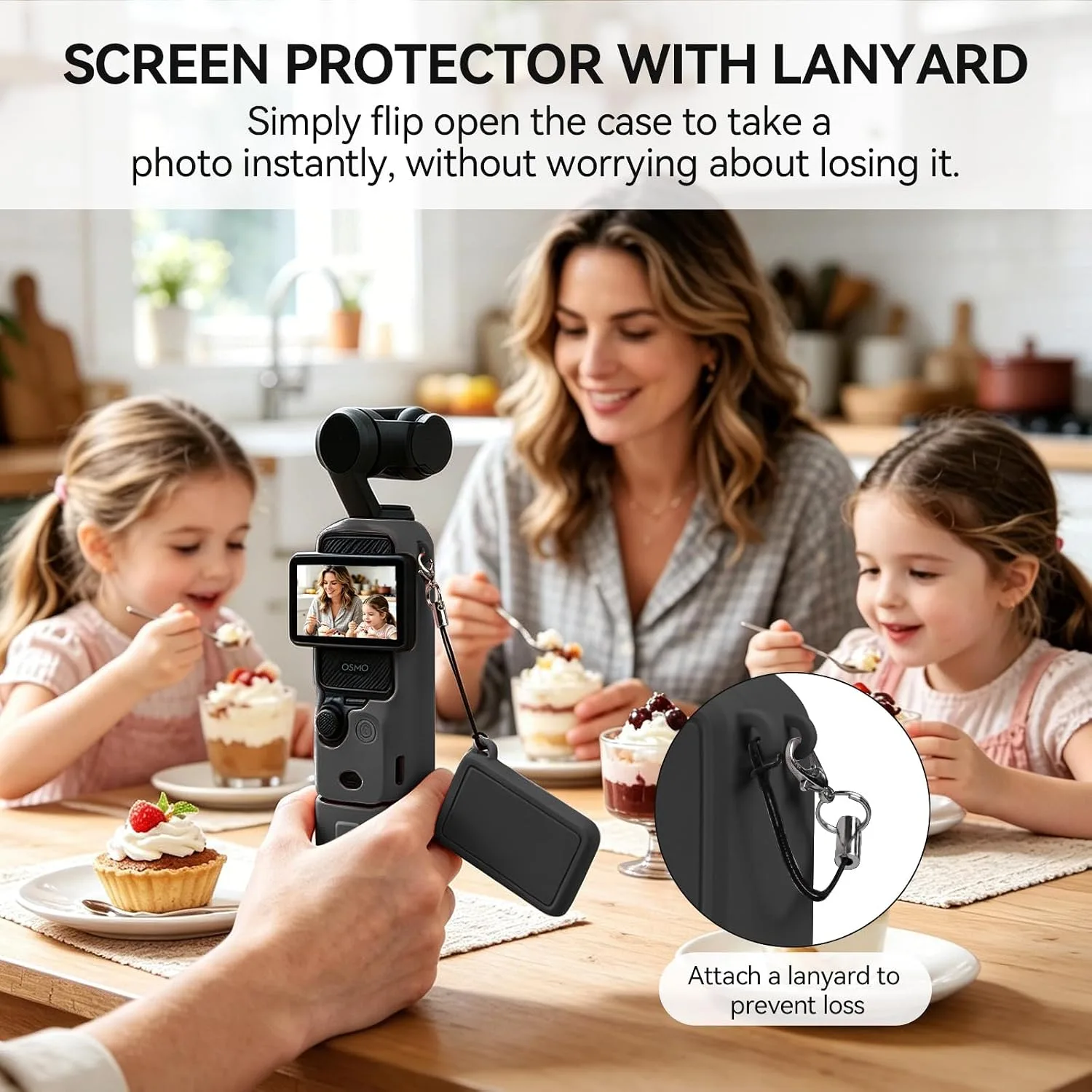 Protective Case for DJI Osmo Pocket 3/Xtra Muse Camera(Black)
