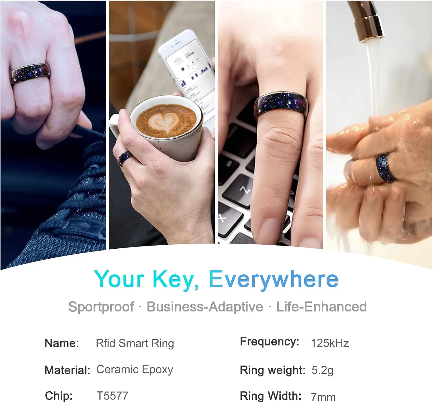 Orion Nebula RFID Smart Ring Access Control With T5577/CUID Chip