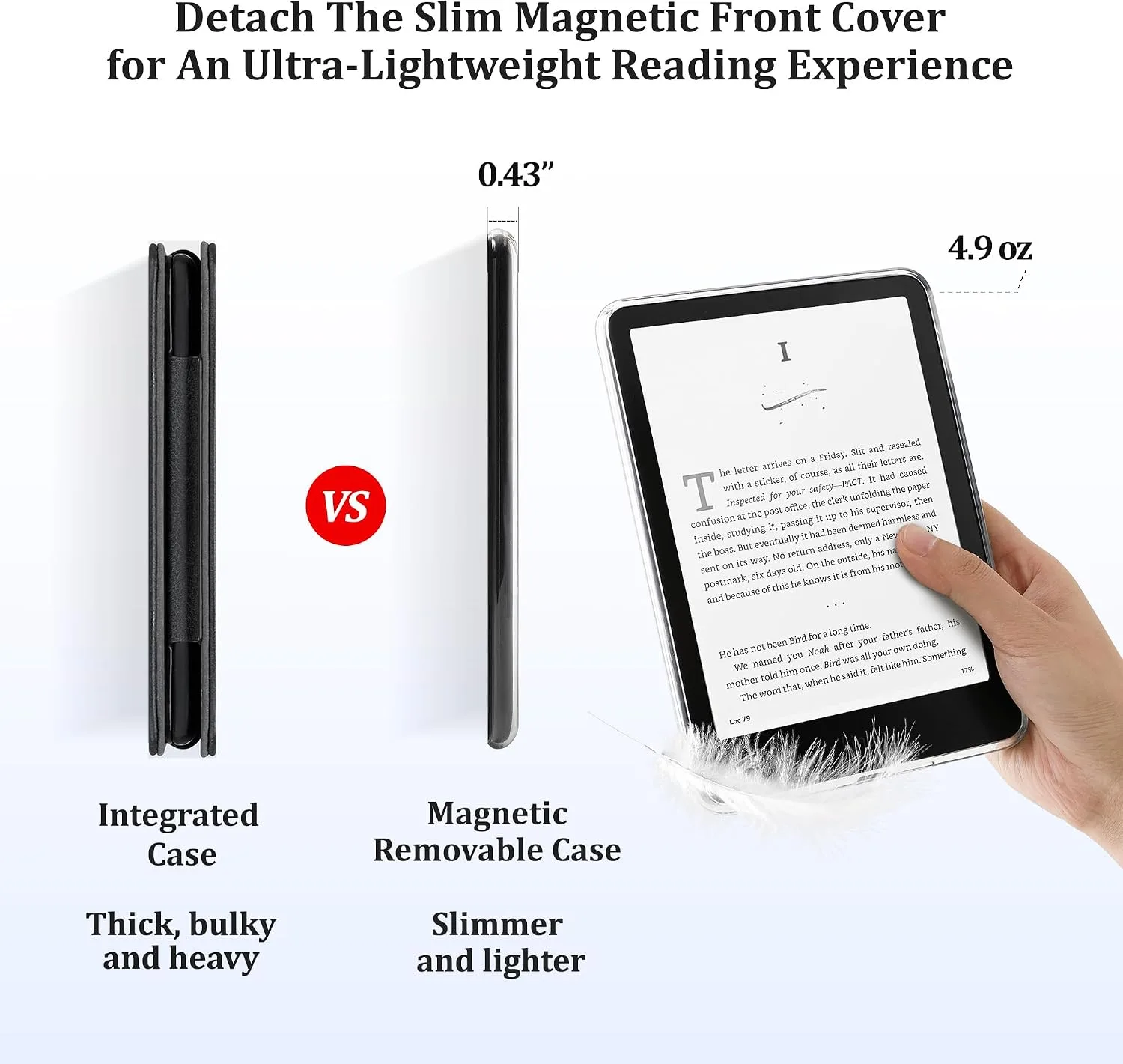 SESENSE Magnetic Case for 7'' Kindle Paperwhite 12th Gen 2024 & Colorsoft