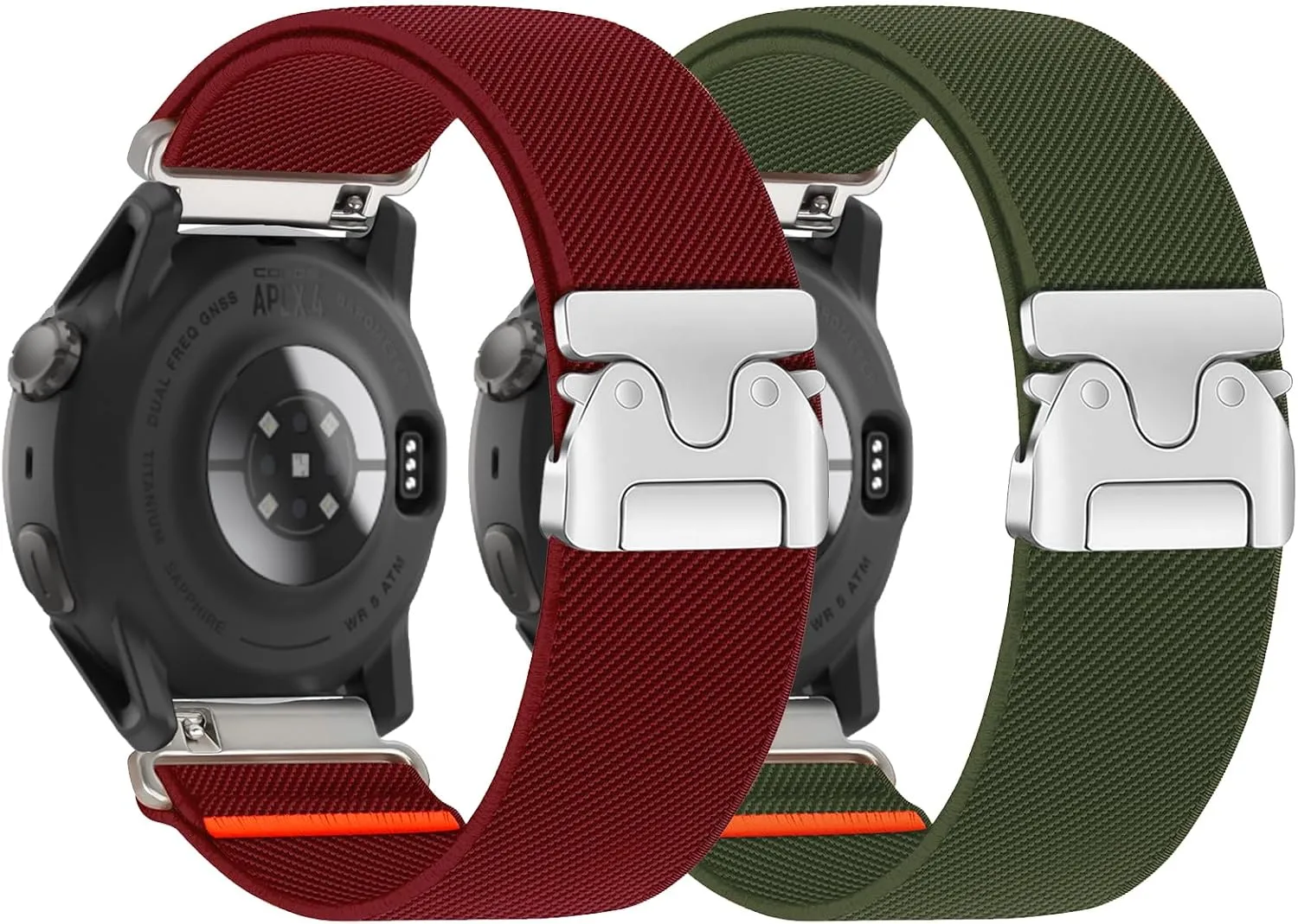 Nylon Bands 22mm Compatible with COROS PACE 3/APEX 4 42mm/APEX Pro/APEX 2 Pro/APEX 46mm/PACE Pro Adjustable Sport Replacement Straps for Women Men