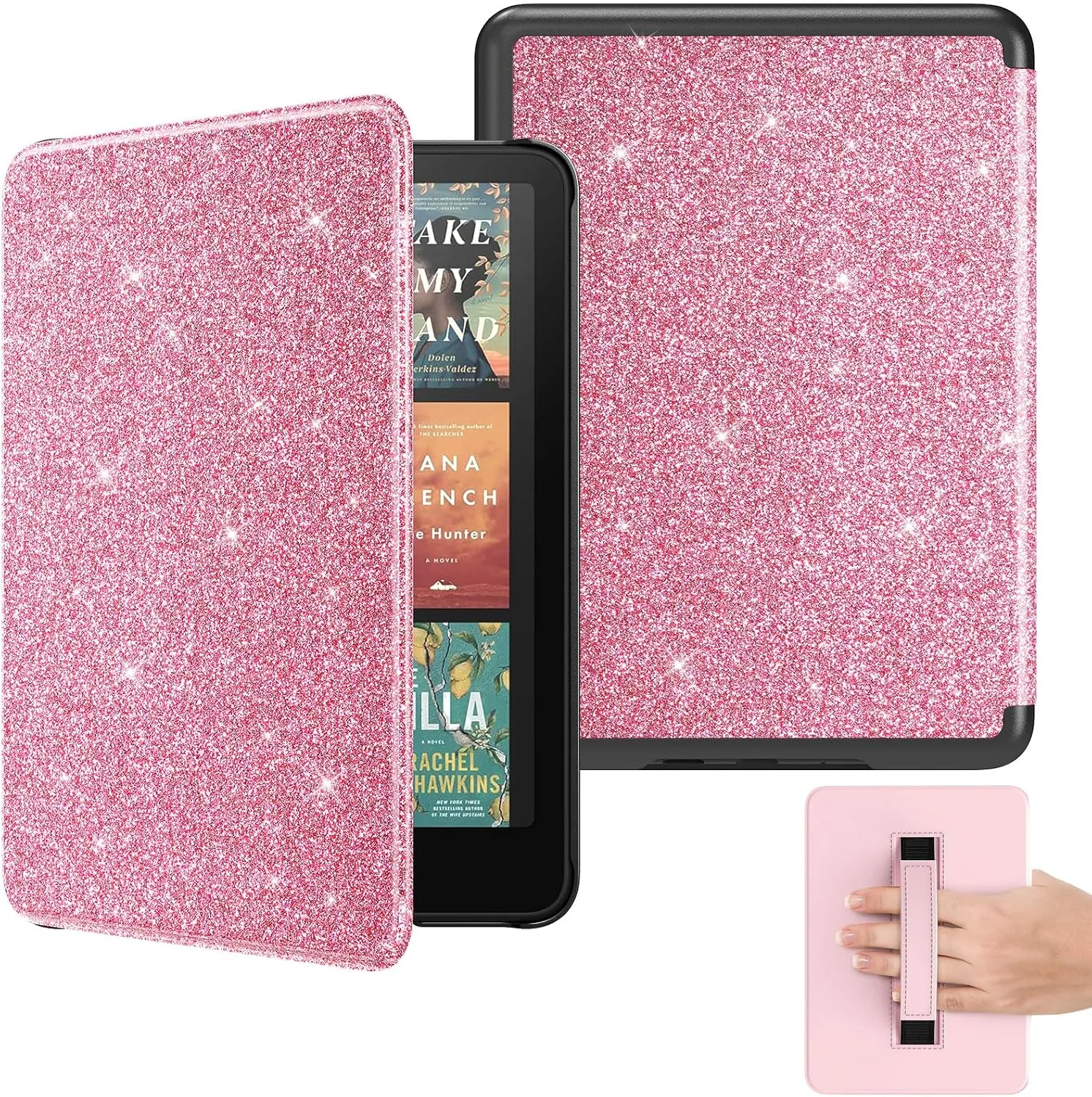 MoKo Case for 7" Kindle Paperwhite 12th Gen 2024 & Colorsoft, Shiny Pink