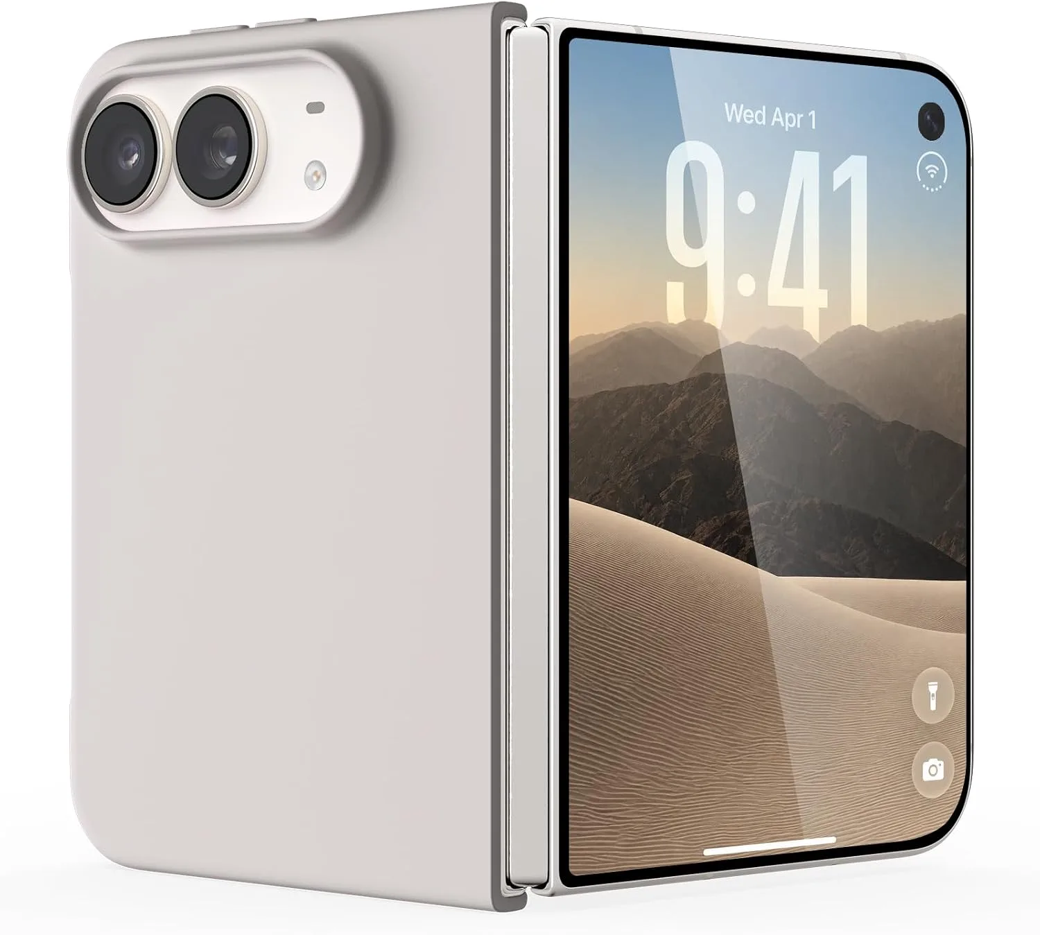 ORNARTO for iPhone Duo Case,Magnetic Slim Liquid Silicone,Stone Gray