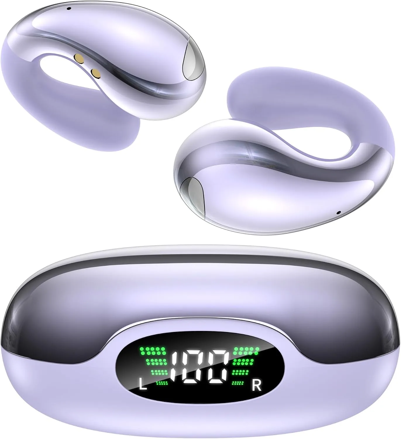 Ultra Open Ear Earbuds, Clip On Wireless Ear Buds, Lightweight Headphones