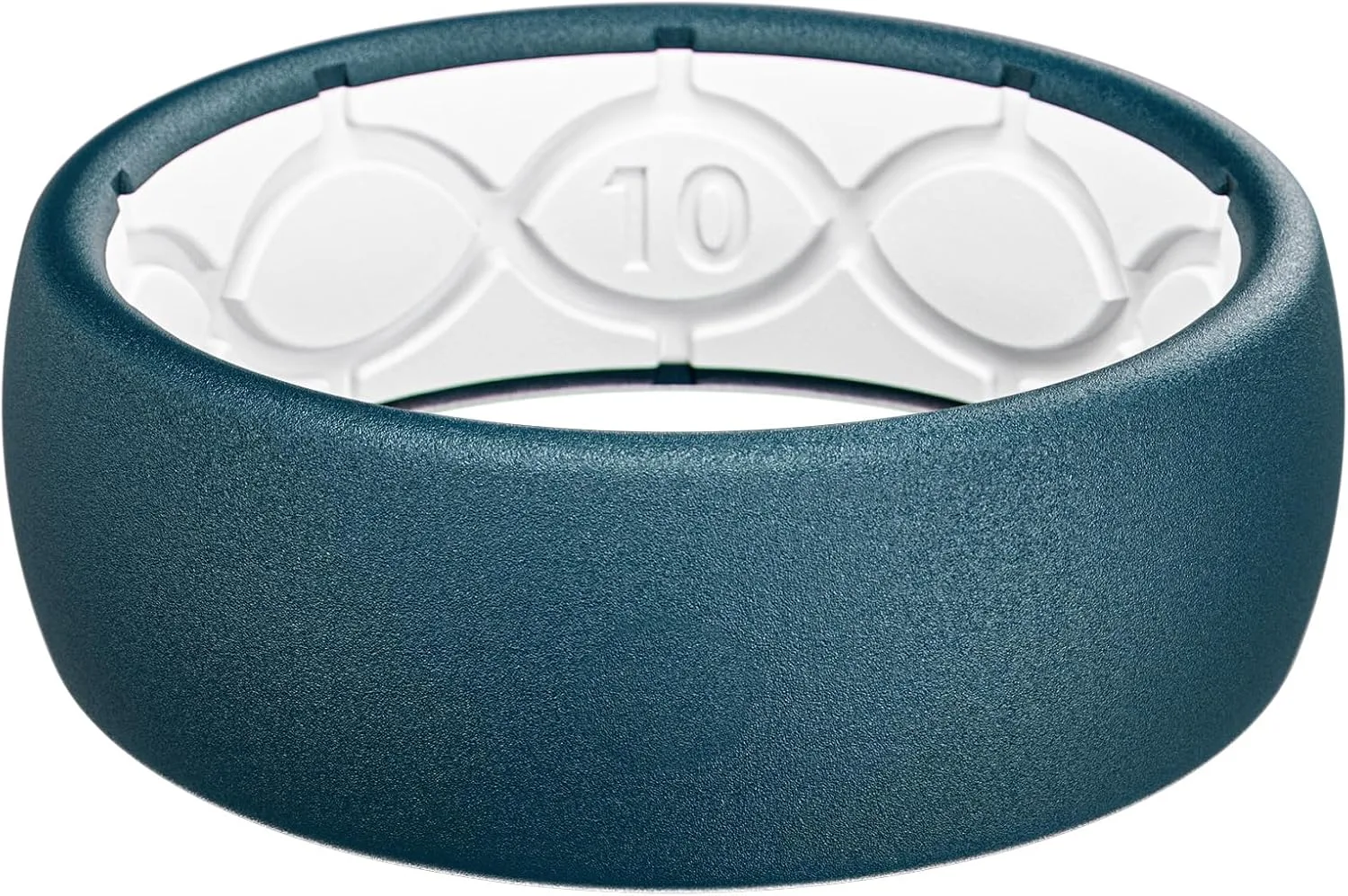 Groove Life Silicone Ring for Men, Breathable Rubber Wedding Band, Flexible