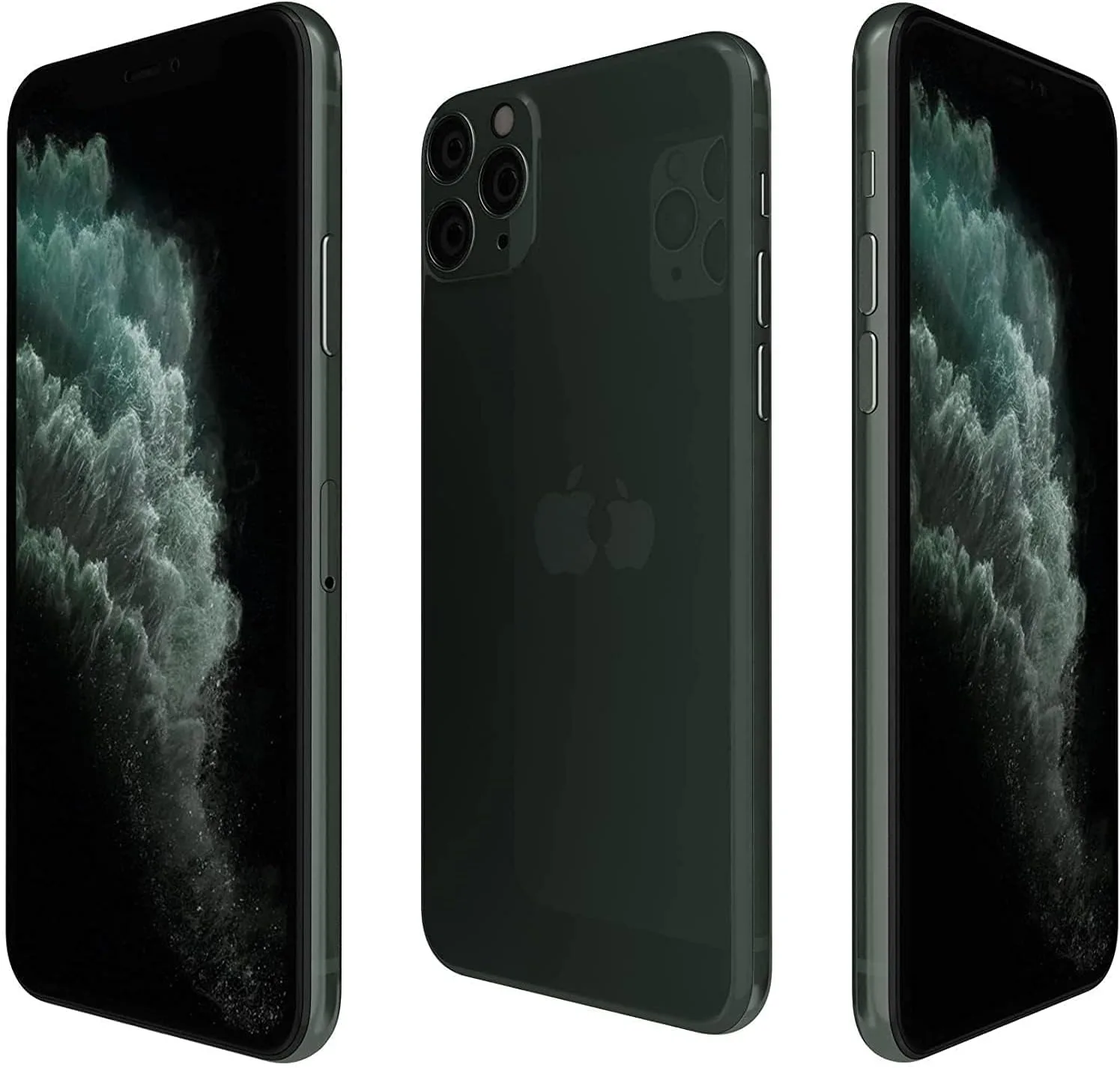 Apple iPhone 11 Pro Max, US Version, 64GB, Midnight Green - Verizon (Renewed)